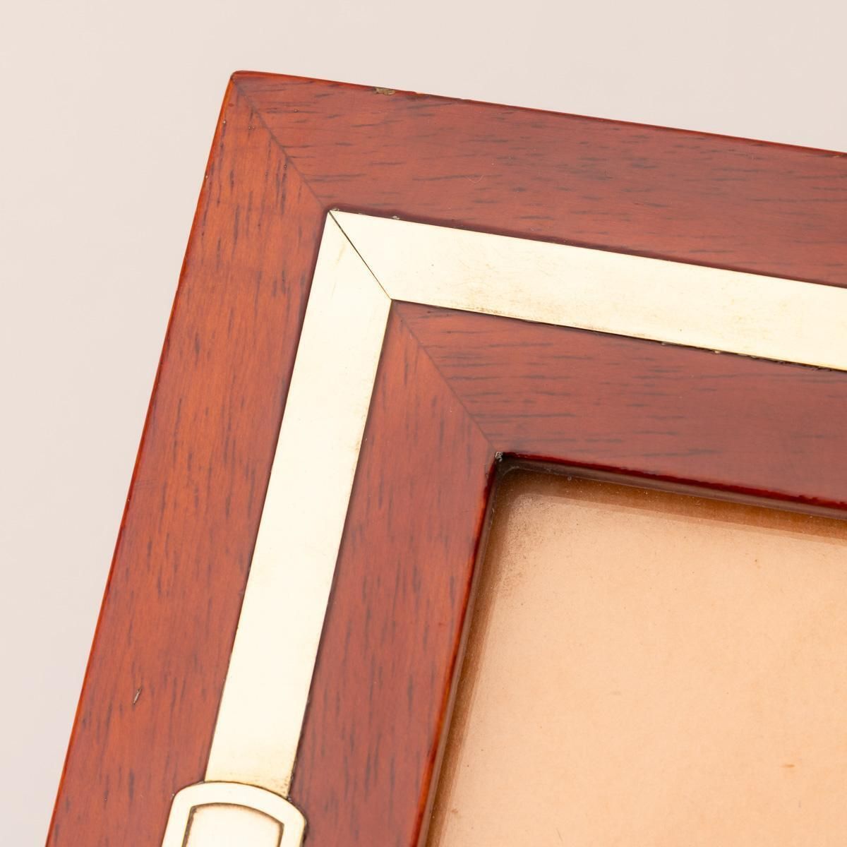 photo furniture Vintage 20th Century French Photograph Frame With Brass Buckle Detail