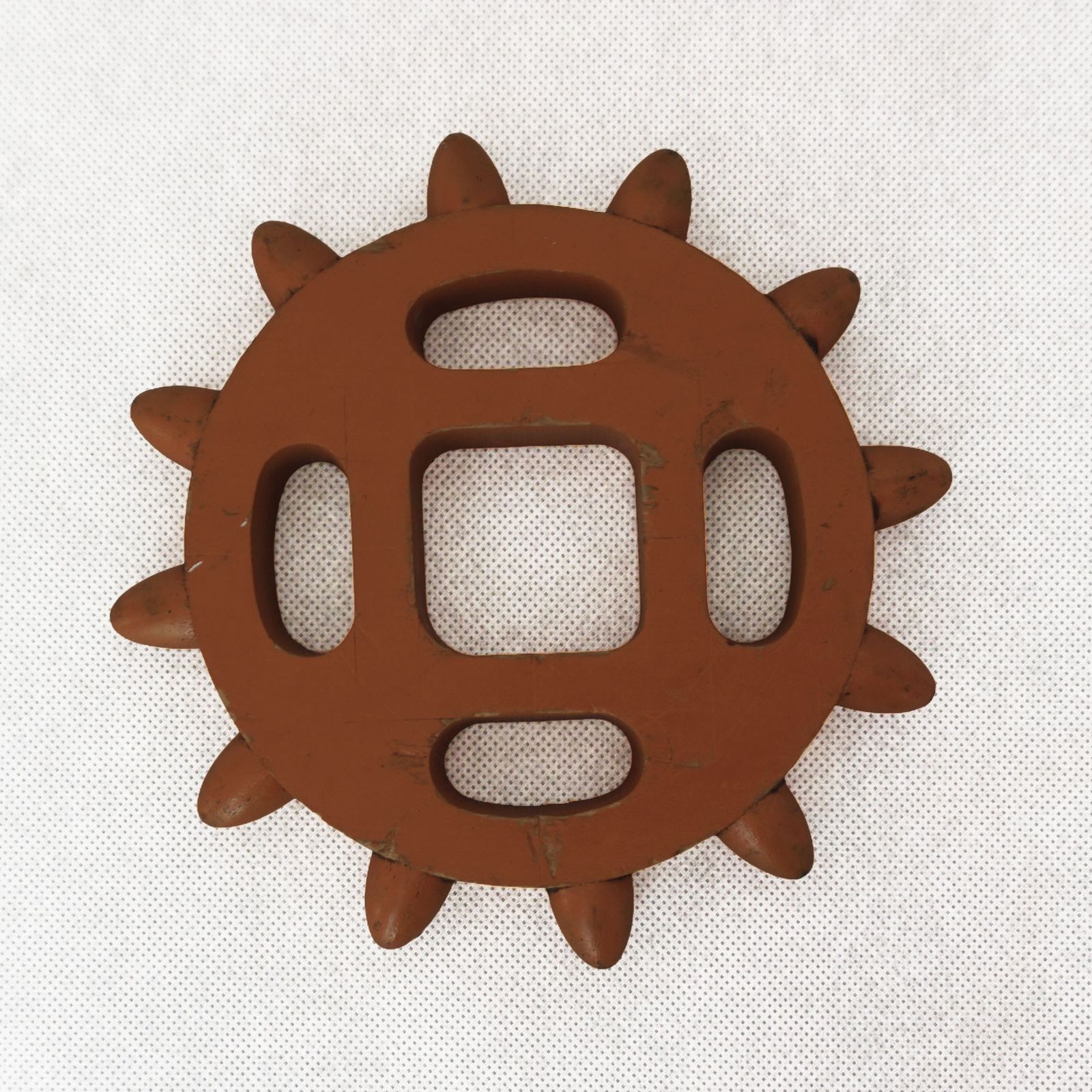 Industrial Molds Circa 1950s Wooden Toothed Cog Wheel Pattern Formers Sculptures photo 68.0