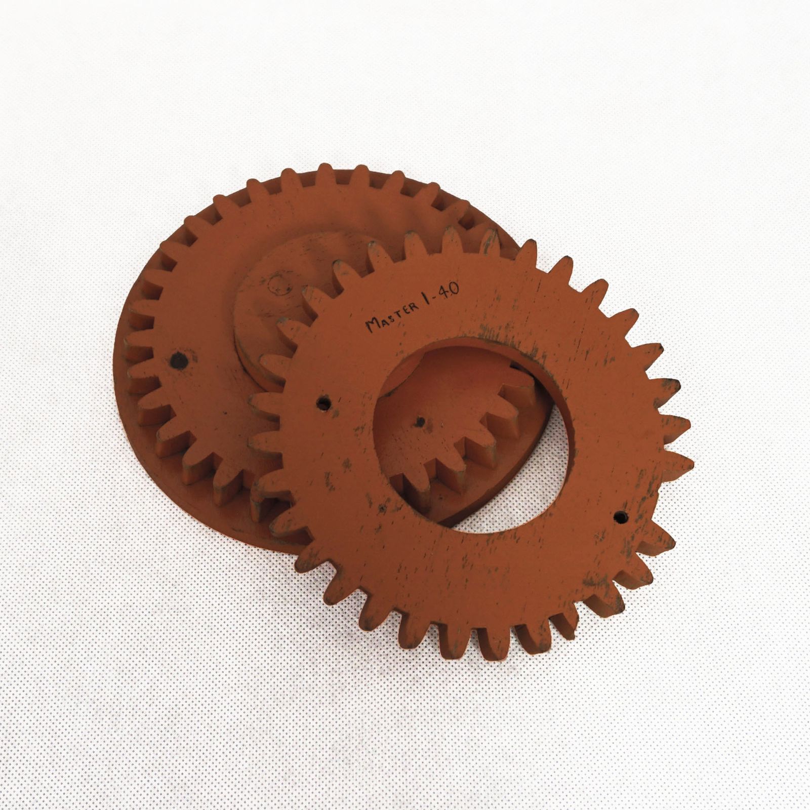 Industrial Molds Circa 1950s Wooden Toothed Cog Wheel Pattern Formers Sculptures photo buy