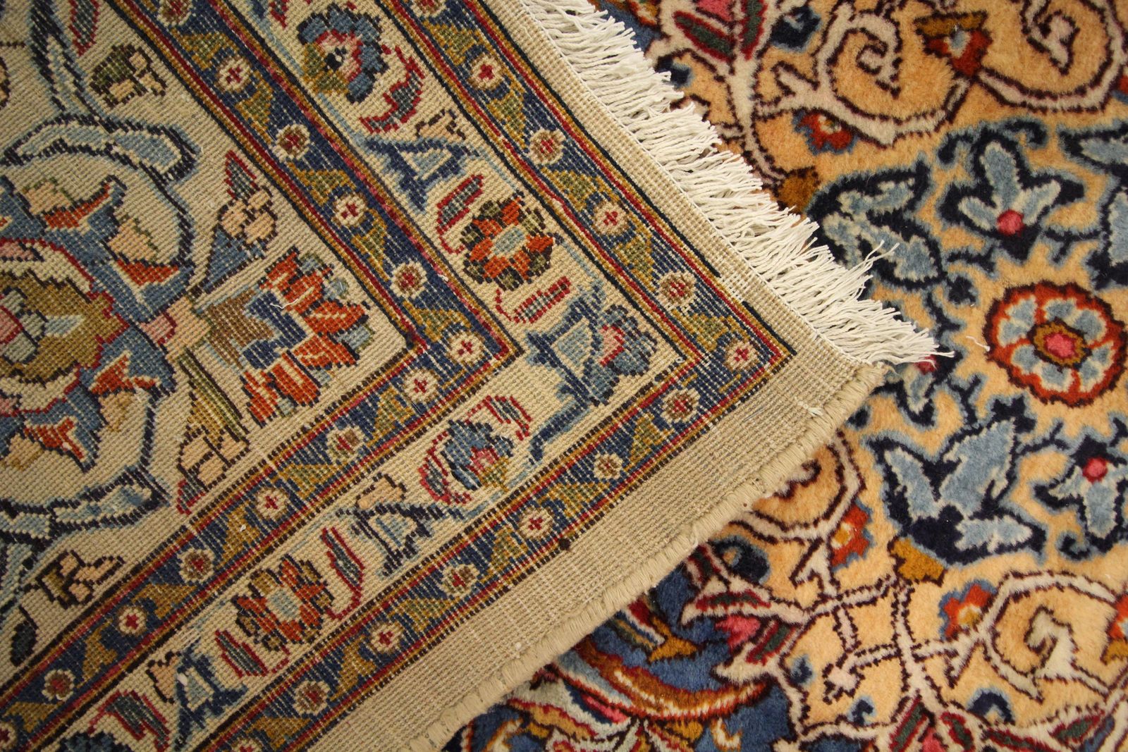 6620.0 Vintage Handwoven Oriental Area Rug Traditional Ivory Living Room Rug photo