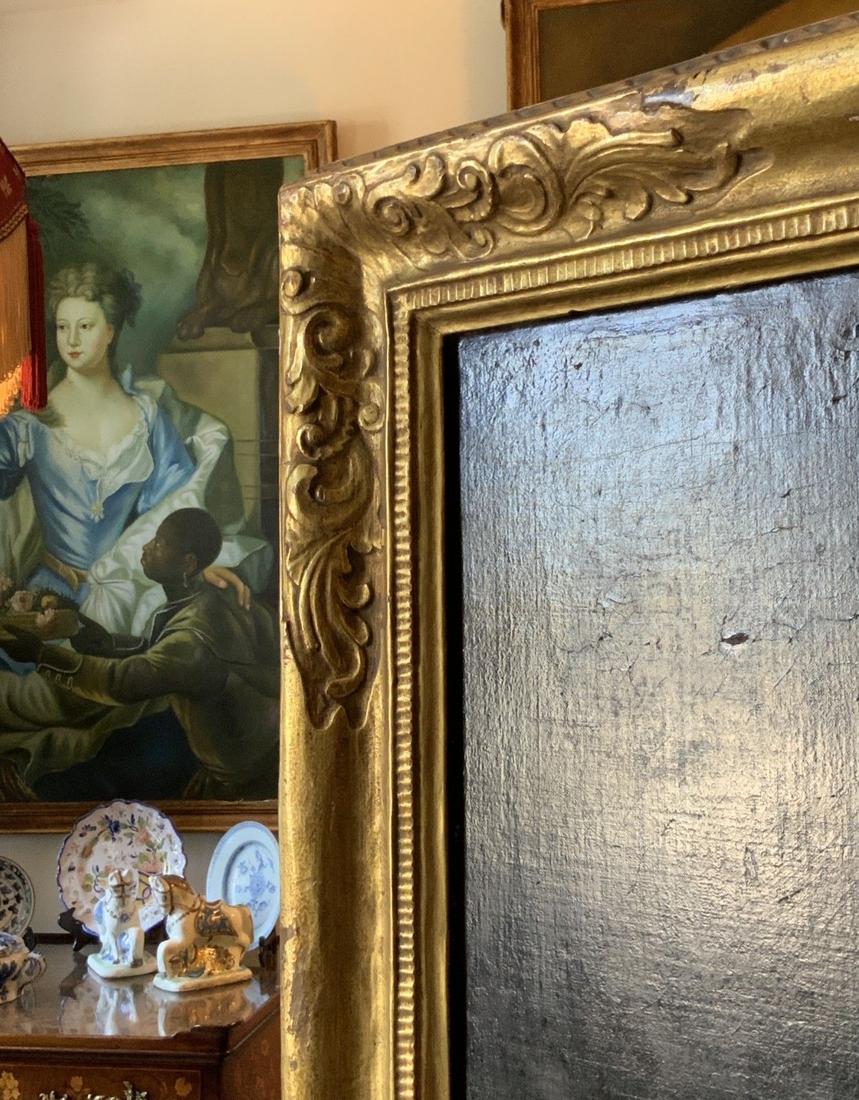 Art John Opie Ra (1761  1807) Huge Oil Portrait Painting *Exhibited Harvard Museum* photo