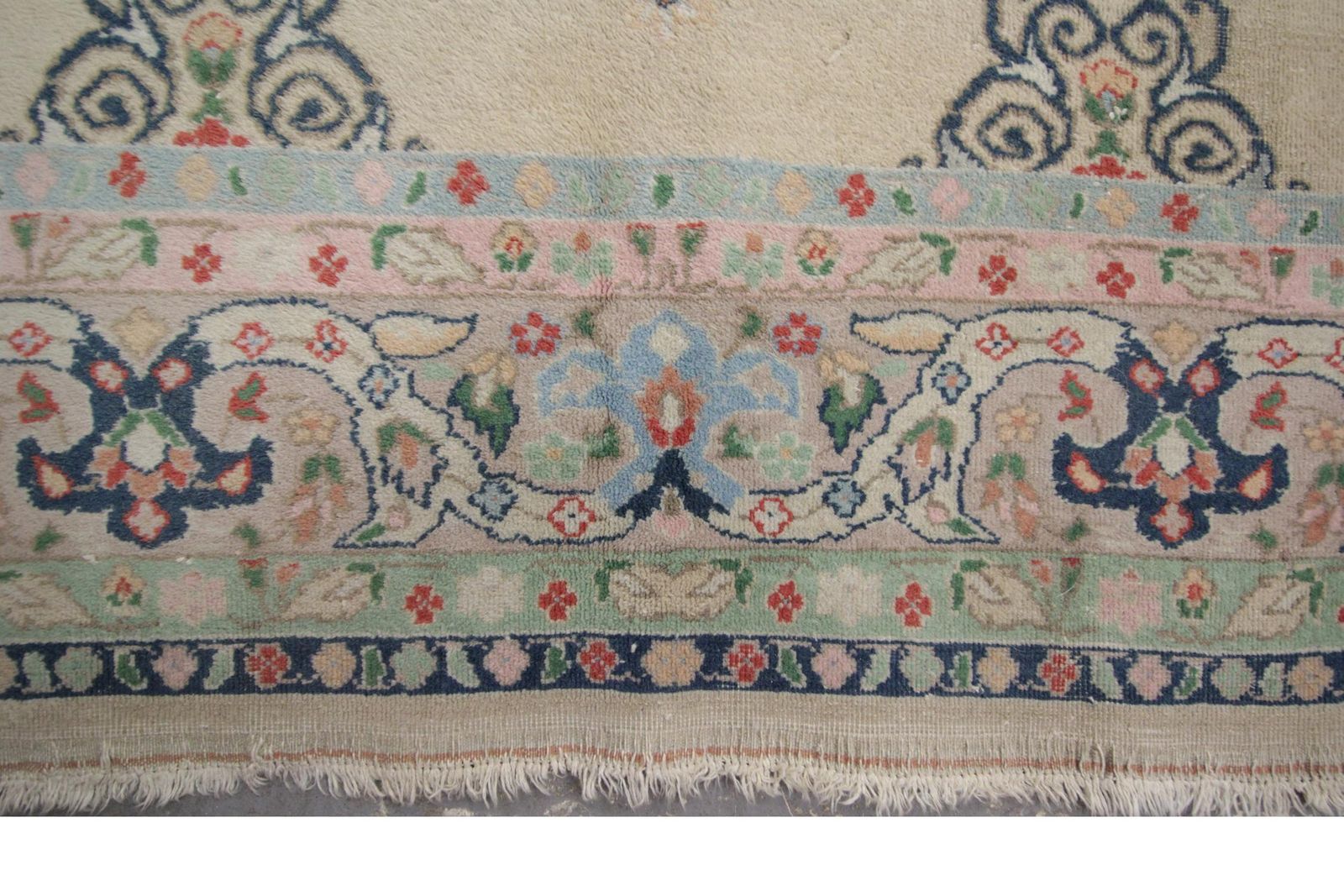 photo furniture Beige Oriental Rug Ziegler Inspired Living Room Rug, Handmade Rug Area