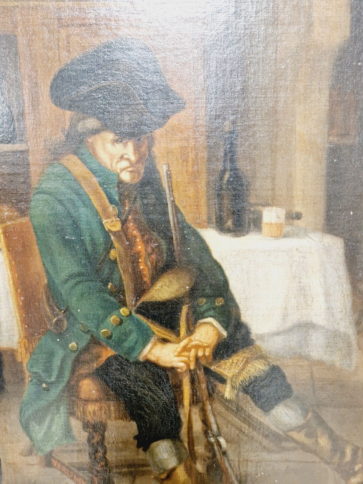 Antique French Oil Painting Stop At The Inn By Verylnde photo vinterior