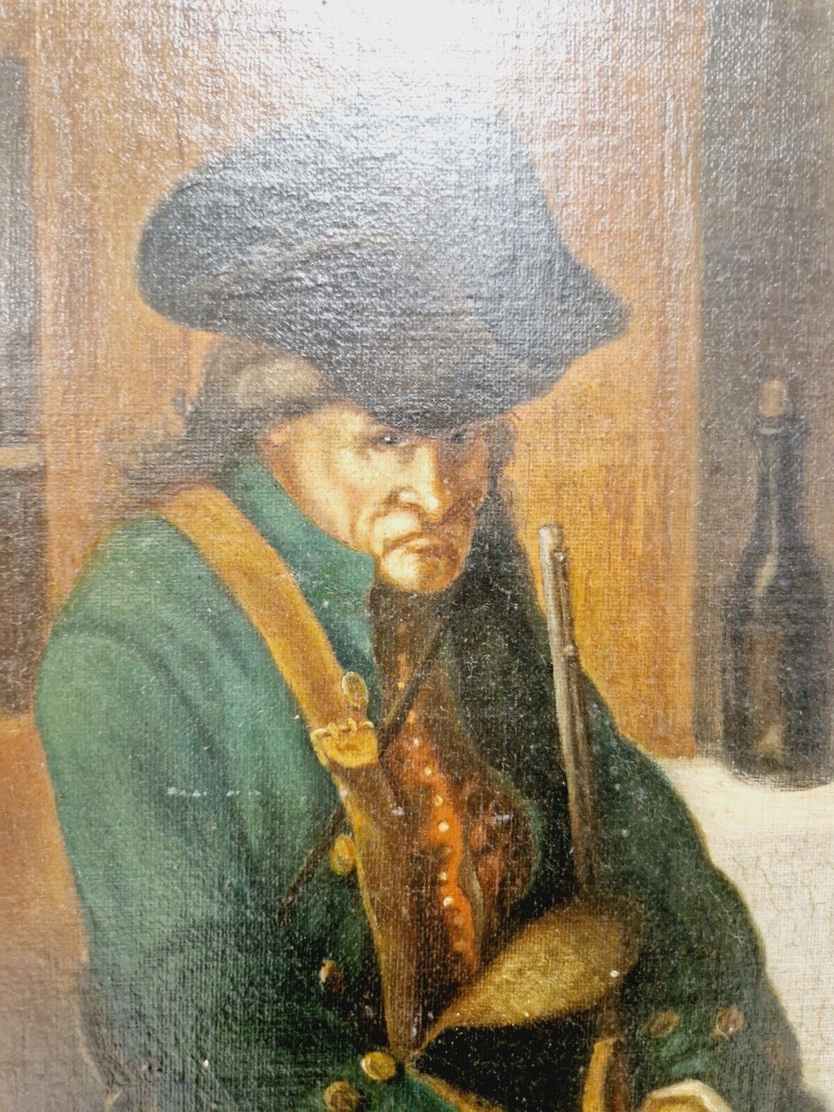 Antique French Oil Painting Stop At The Inn By Verylnde photo vintage