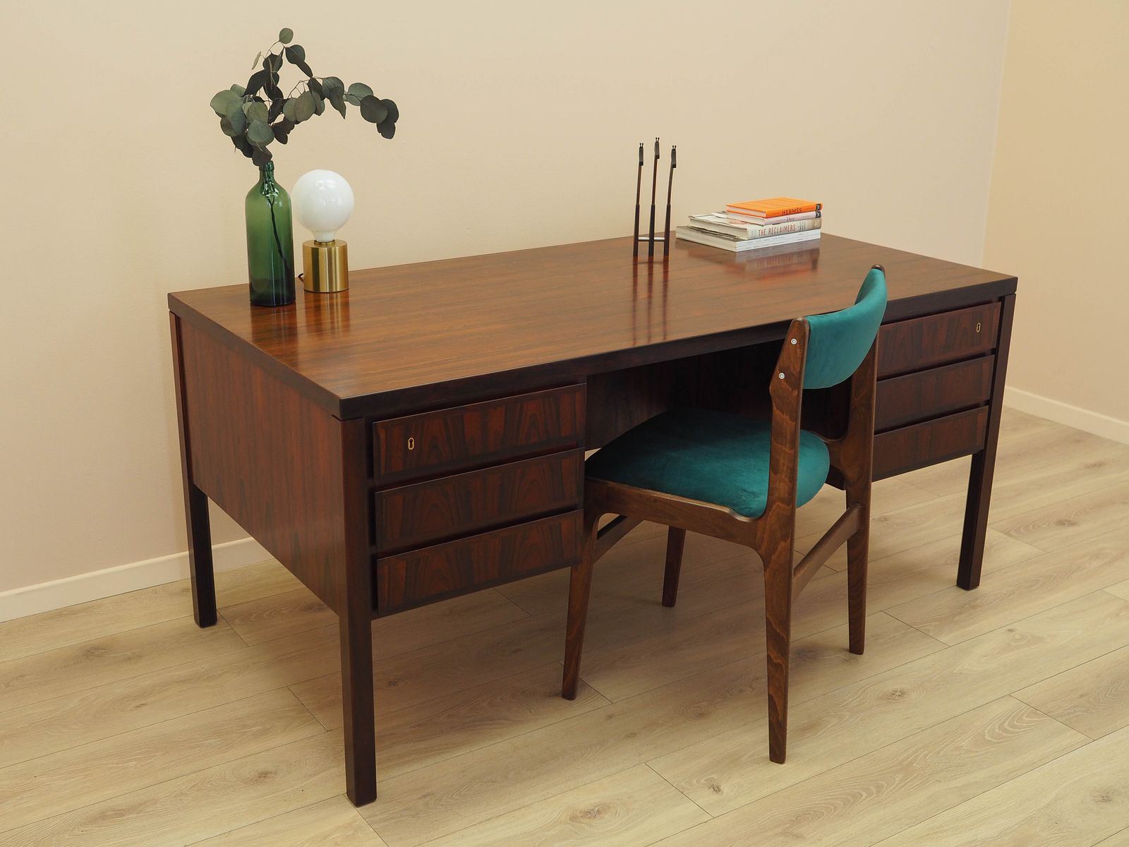 Vintage Desk, Danish Design, 1970s, Manufactured By Omann Jun photo Furniture