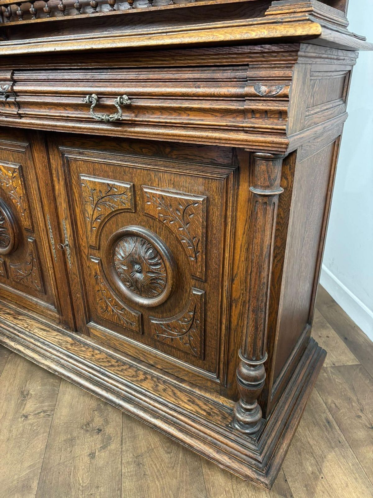 19th Century French Renaissance Style Carved Oak Buffet Sideboard photo buy