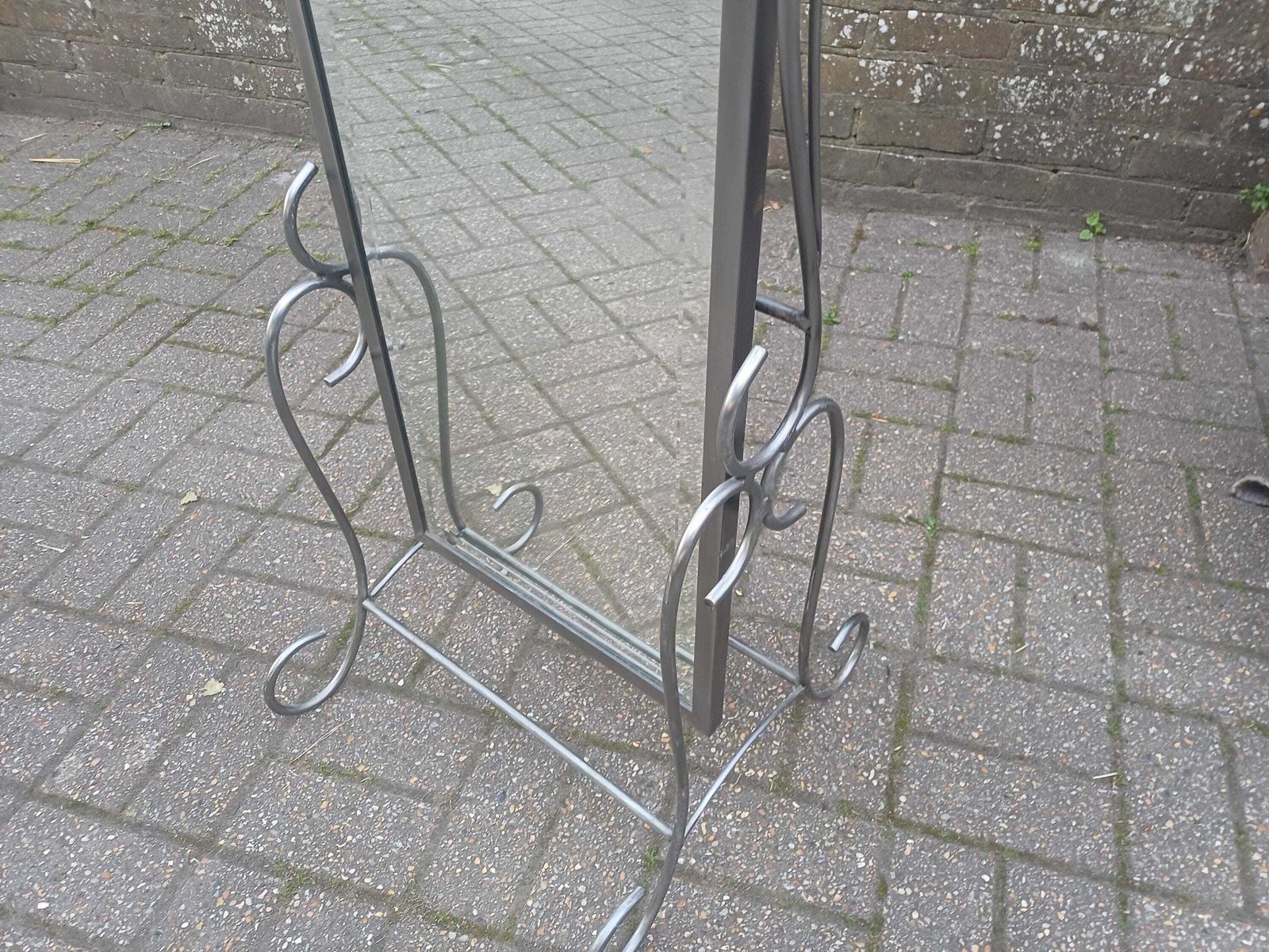 photo furniture Rare Pair Art Nouveau Style Bespoke Cheval & Dressing Table Mirror Bevelled Glass 1989 Luxury Handmade Bedroom Suite Free Hand Delivery