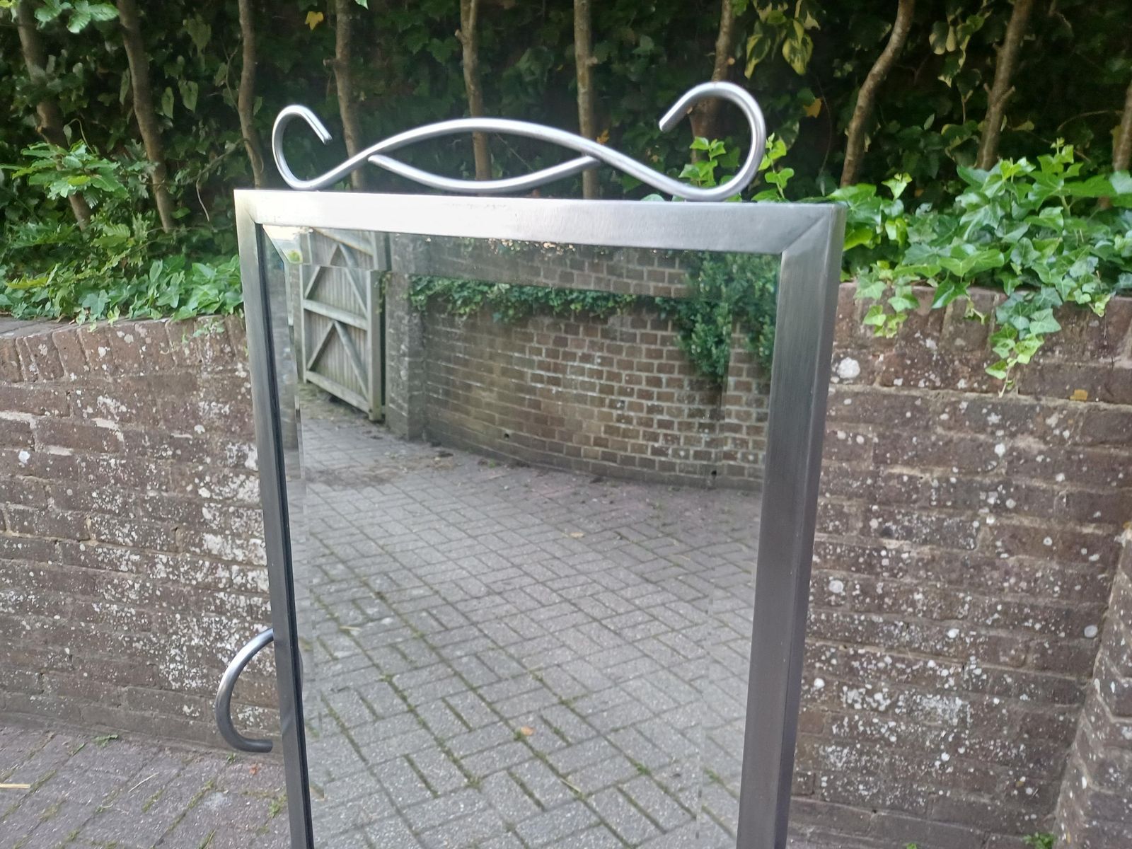 photo buy Rare Pair Art Nouveau Style Bespoke Cheval & Dressing Table Mirror Bevelled Glass 1989 Luxury Handmade Bedroom Suite Free Hand Delivery