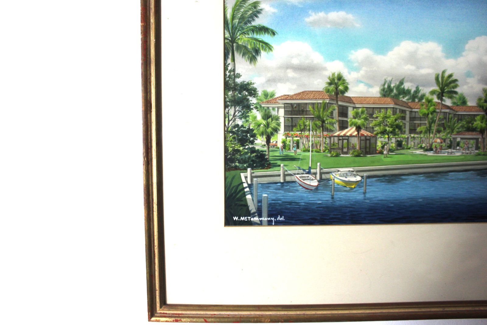 1970s Florida Architectural Renderings – Somerset At Moorings, Naples, Florida photo vintage