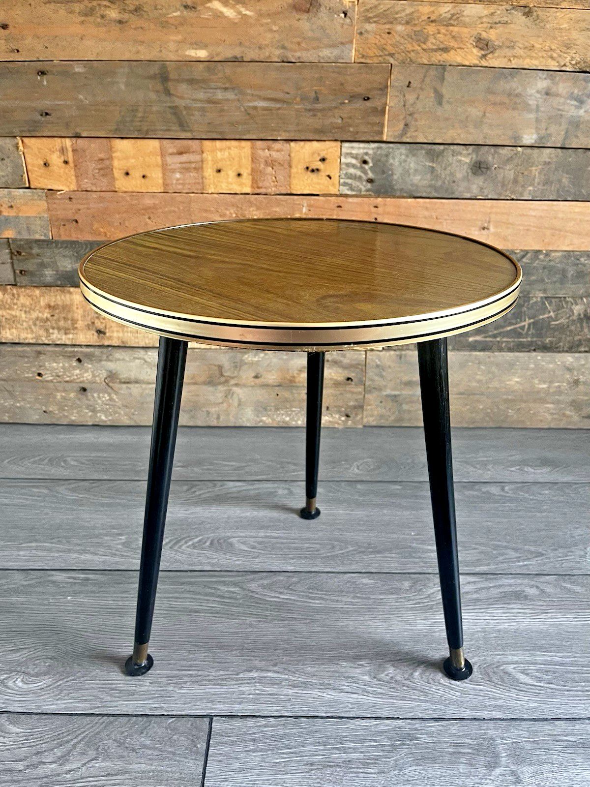 Mid Century Dansette Retro Faux Wood Laminated Occasional Coffee Side Table 60's photo for sale