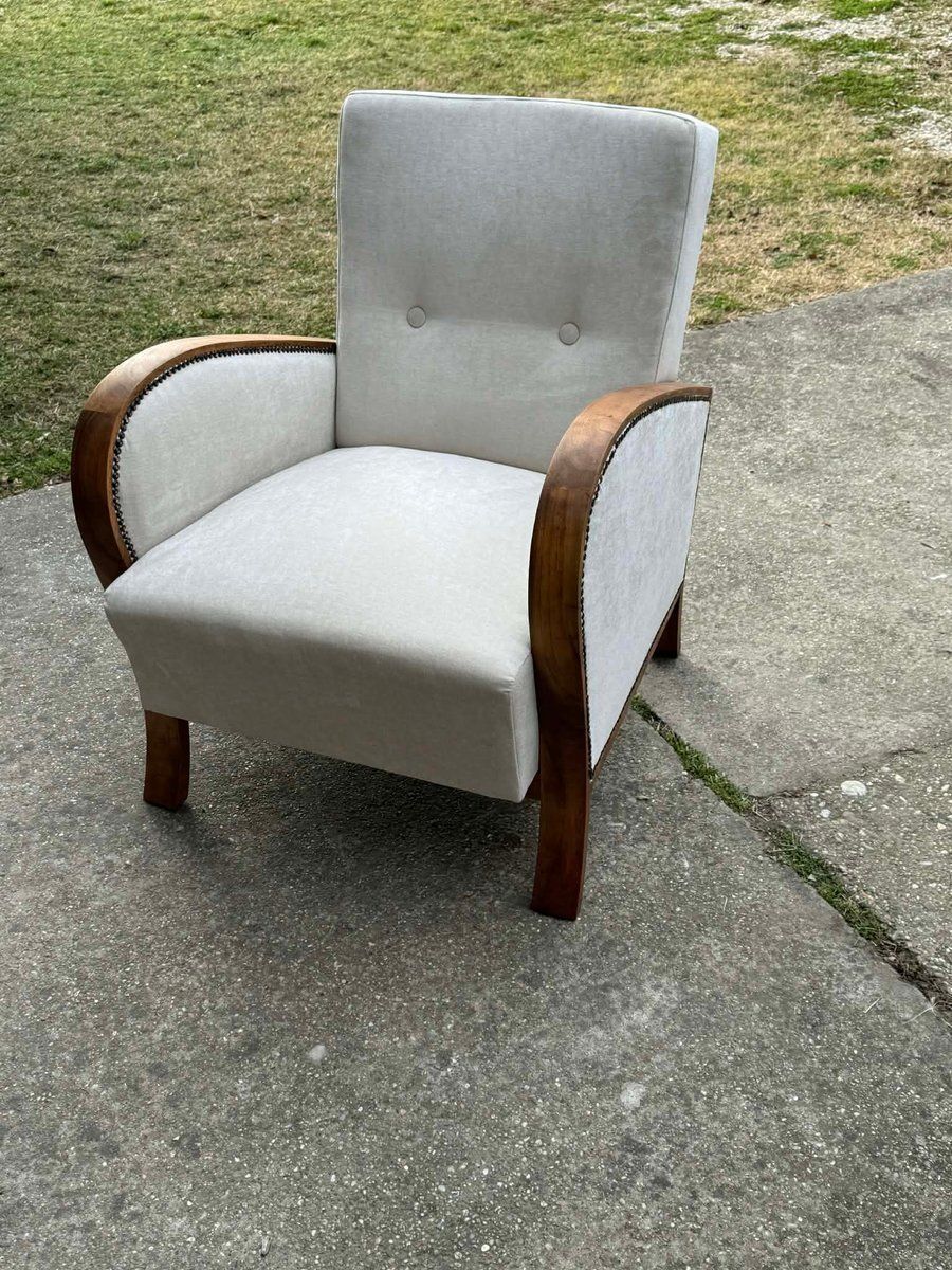 Vintage Art Deco Hungarian Armchair, 1930s photo 1820.0