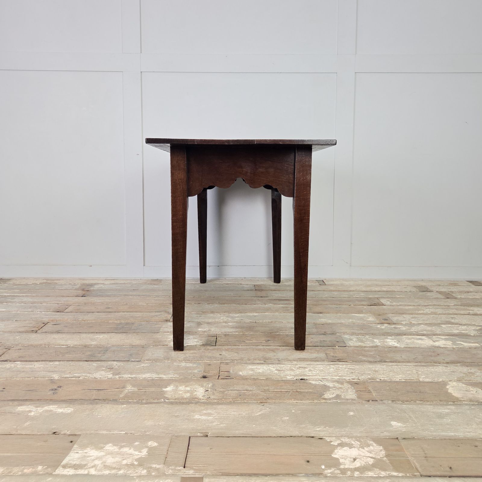 Antique English Oak Farmhouse Table photo vintage