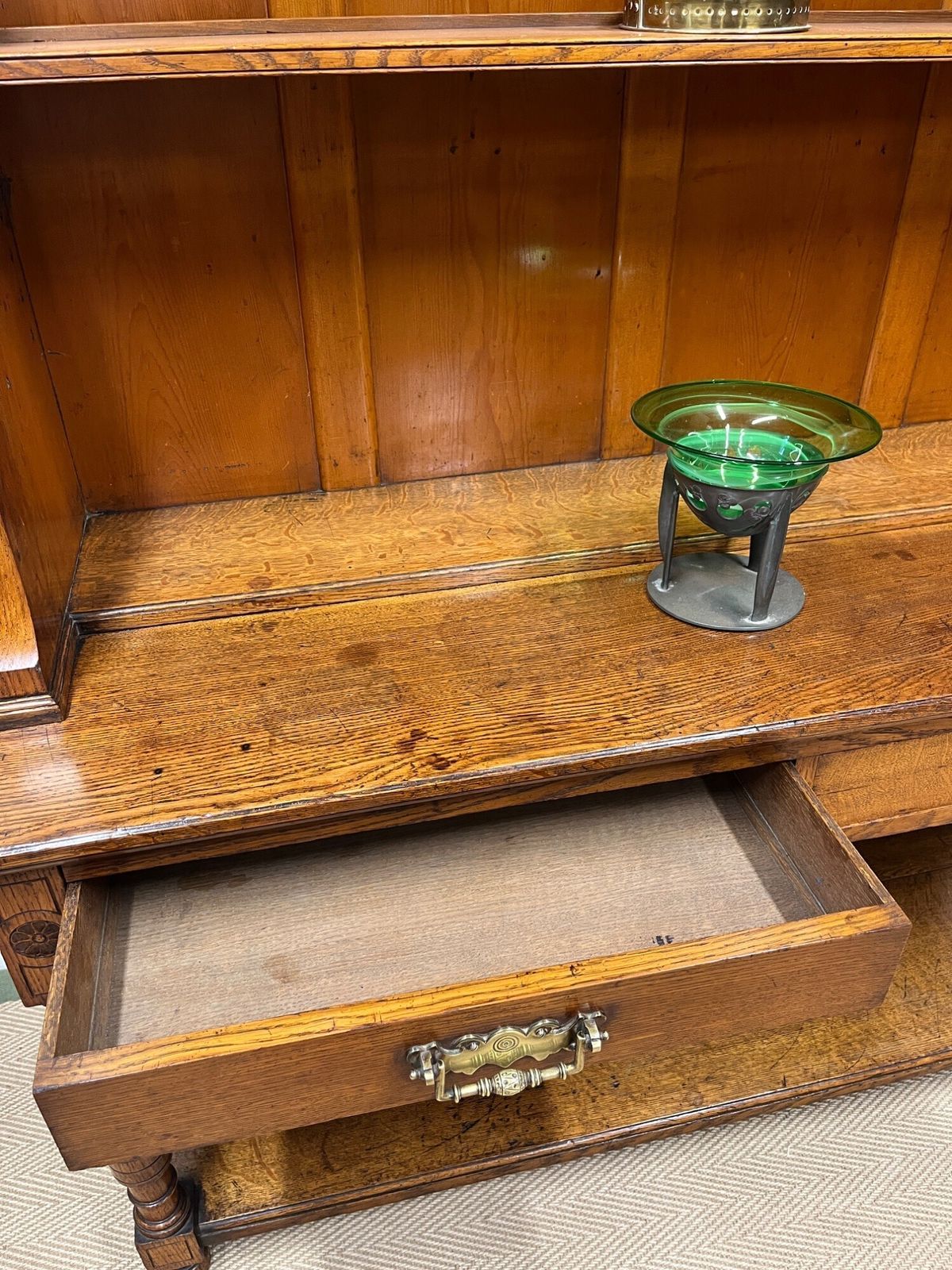950.0 19th Century Oak Dresser, 1800s photo
