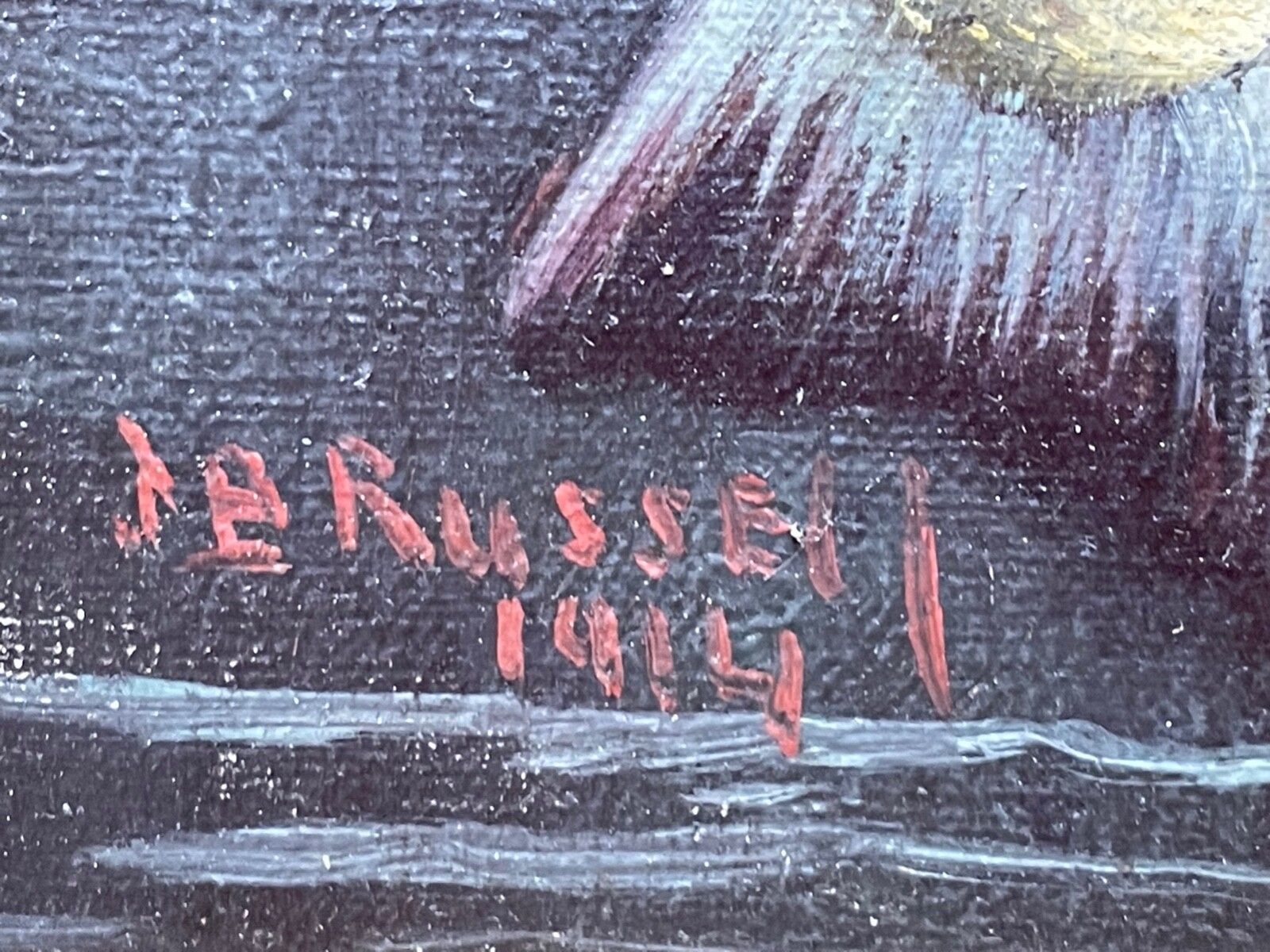 Early 20th Century Scottish Angling Masterpiece Sporting Oil “Burn Trout” Signed By James B. Russell photo 2950.0