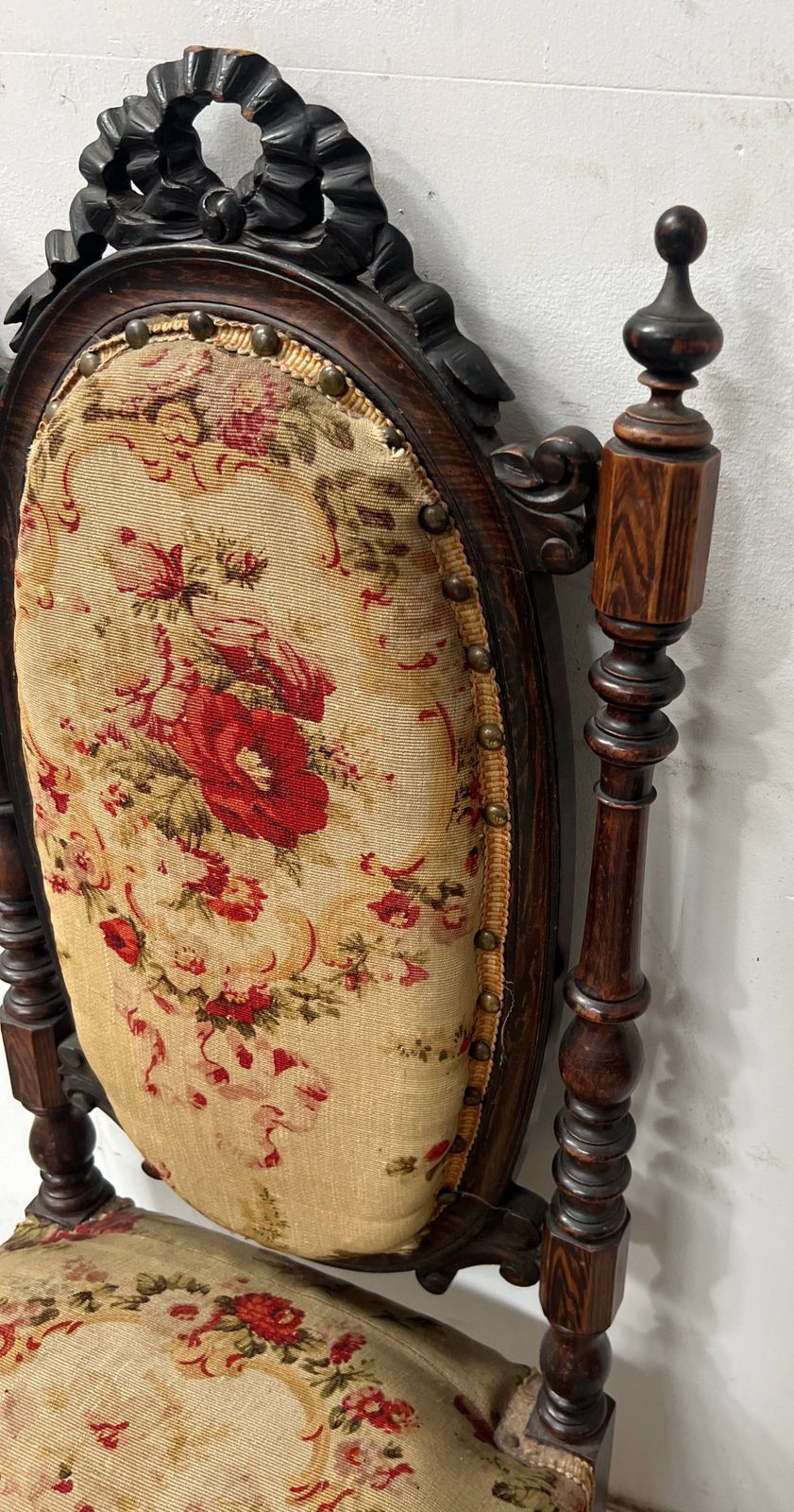Napoleon III Period Chair/Lounge Chair In Solid Wood photo vintage