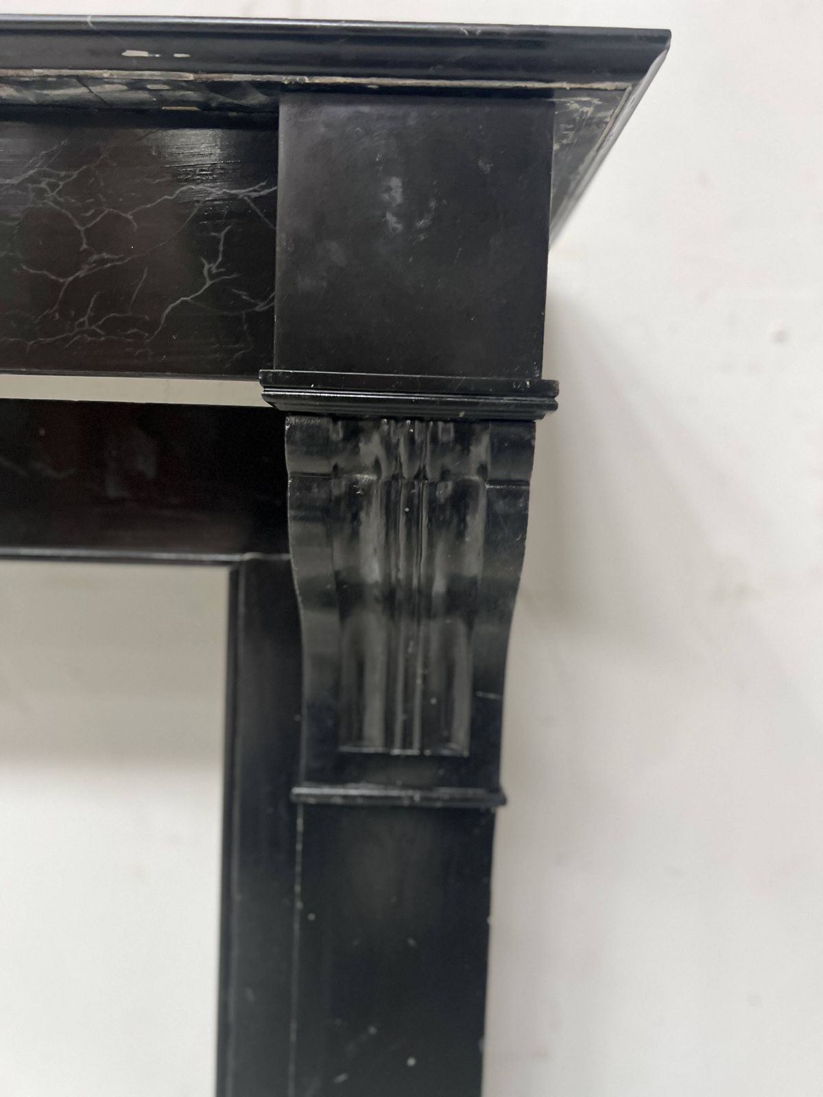 Napoleon III Period Fireplace With Black Marble Corbel, 19th Century photo buy