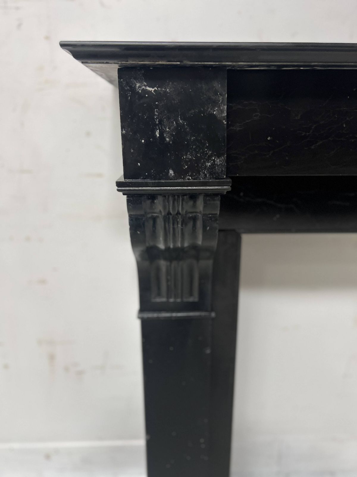 photo for sale Napoleon III Period Fireplace With Black Marble Corbel, 19th Century
