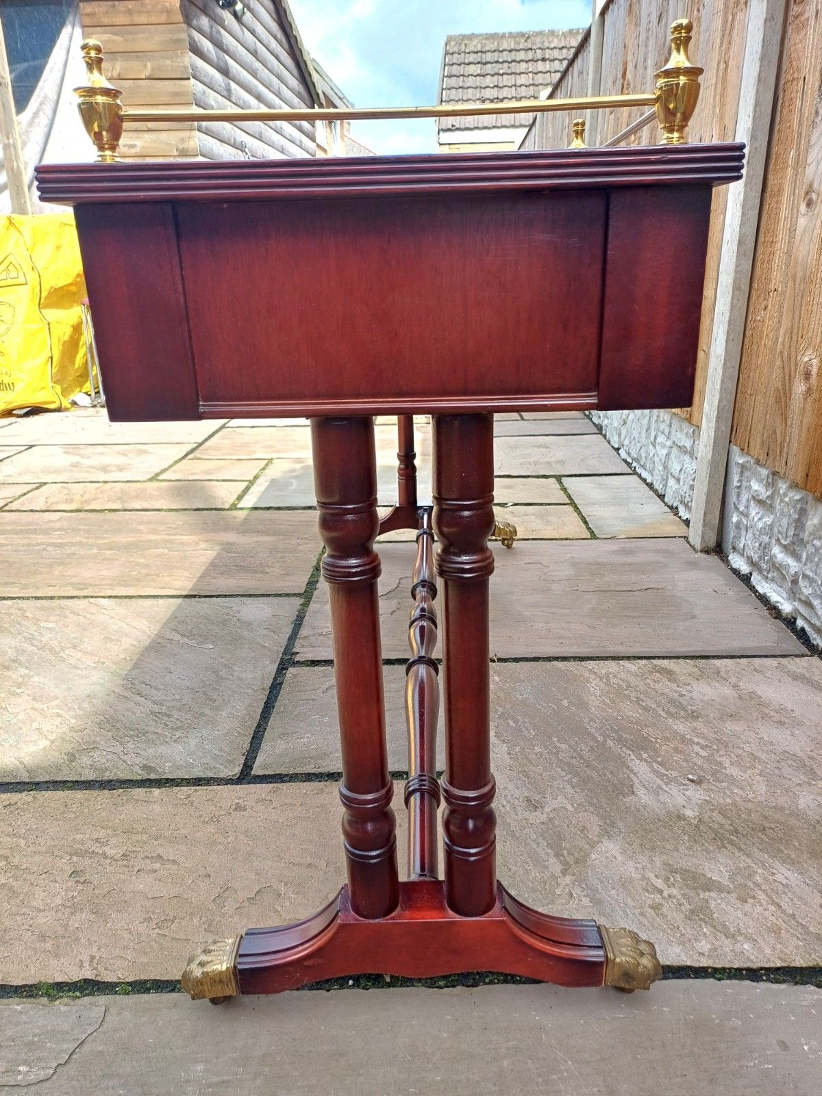photo buy High Quality Vintage Campaign Style Console Table Desk By Shaw Of  London
