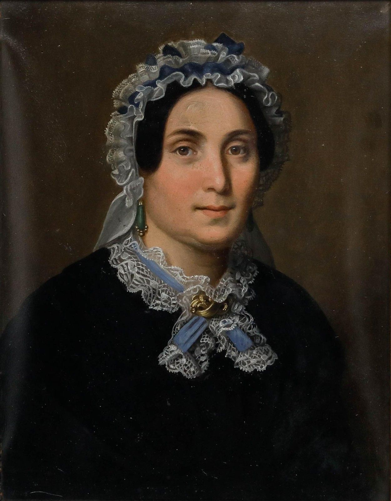 Mid 19th Century Oil Portrait Of Gretchen Heithecker photo furniture