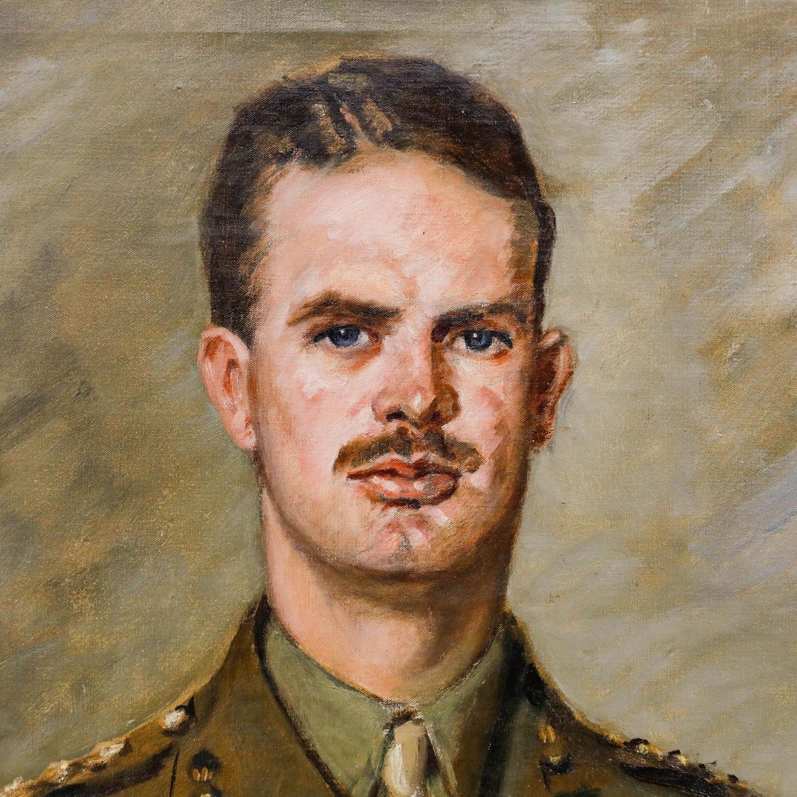Ernest Alfred Widdas (1879 1960) English School 1944 Oil, Portrait Of An Officer photo 450.0