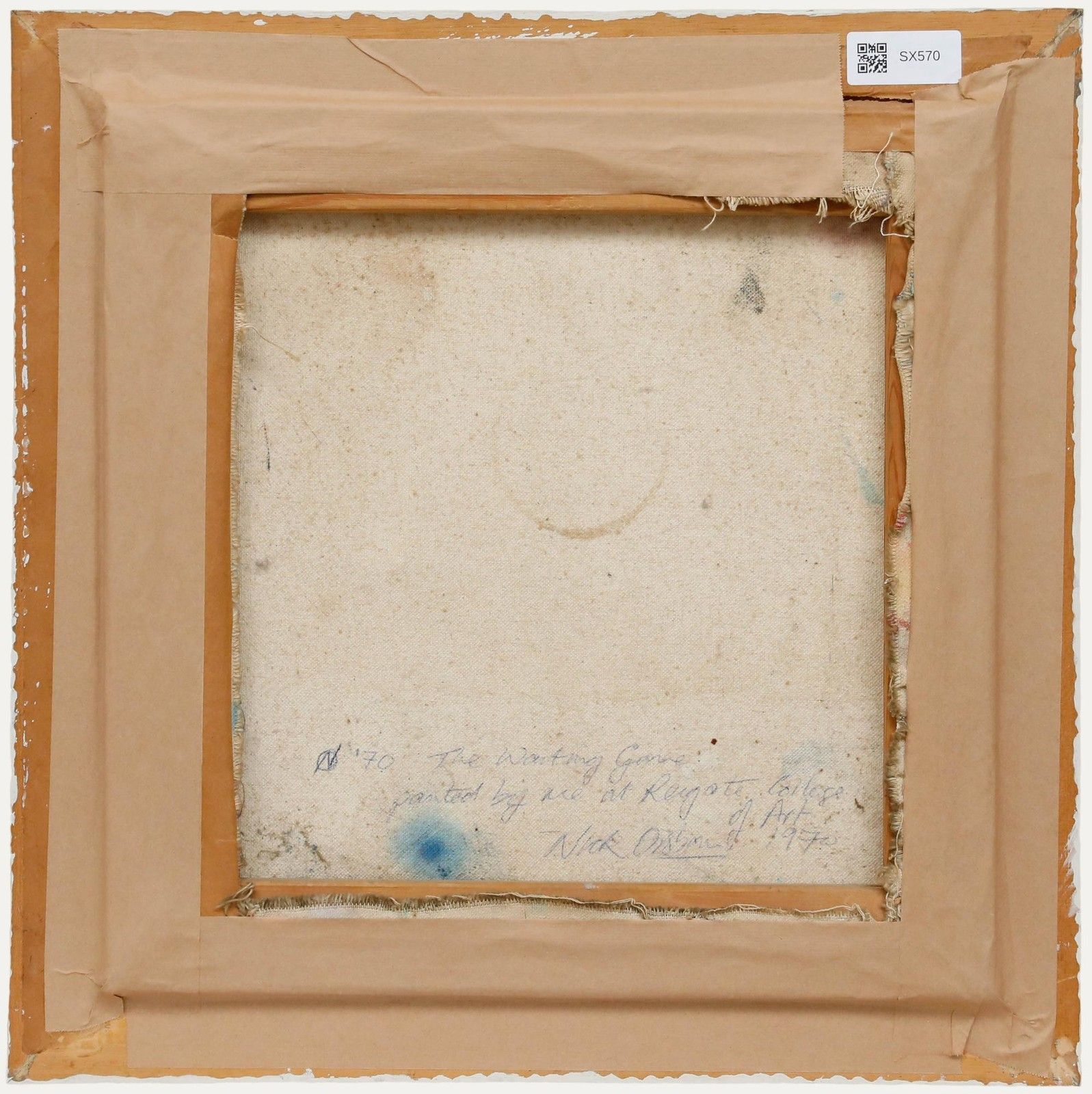 Nick Osbourne Framed 20th Century Oil, The Waiting Game photo Art