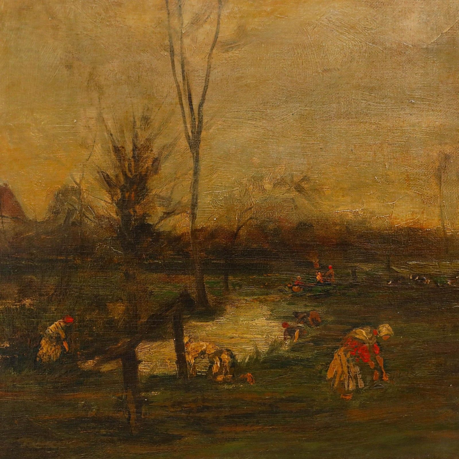 Henri De Braekeleer (1840 1888) 1880 Oil, Working The Fields photo vinterior