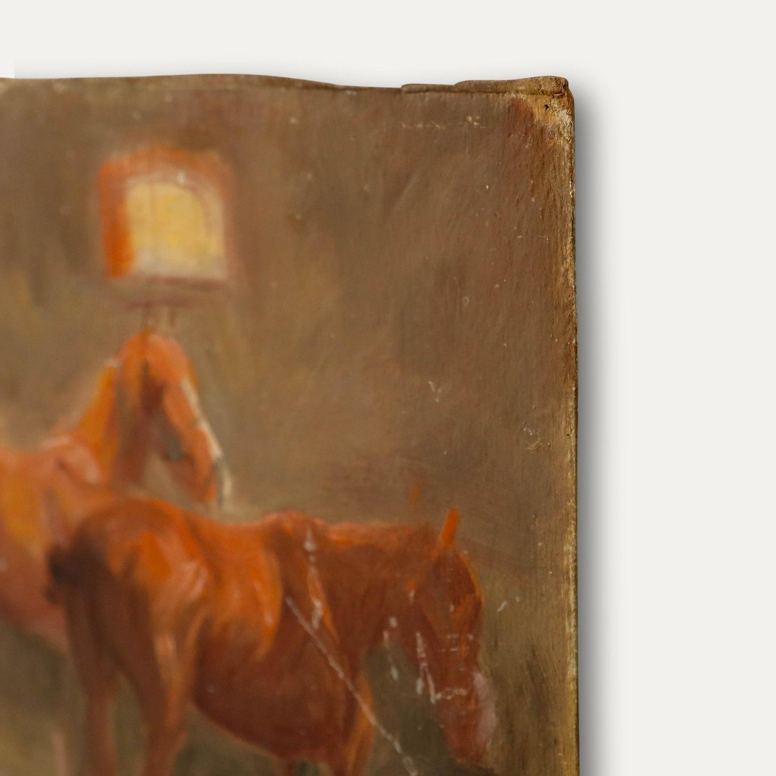Kurt Glauber (1886 1963) Mid 20th Century Oil, In The Stable photo 325.0