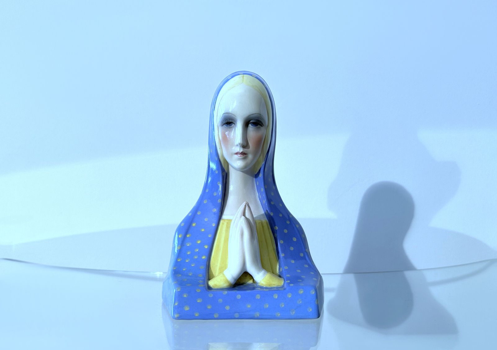 Lenci Mod. "Madonna" N. 307 By Paola Bologna 1932 Ca. / Artistic Ceramics Italy photo for sale