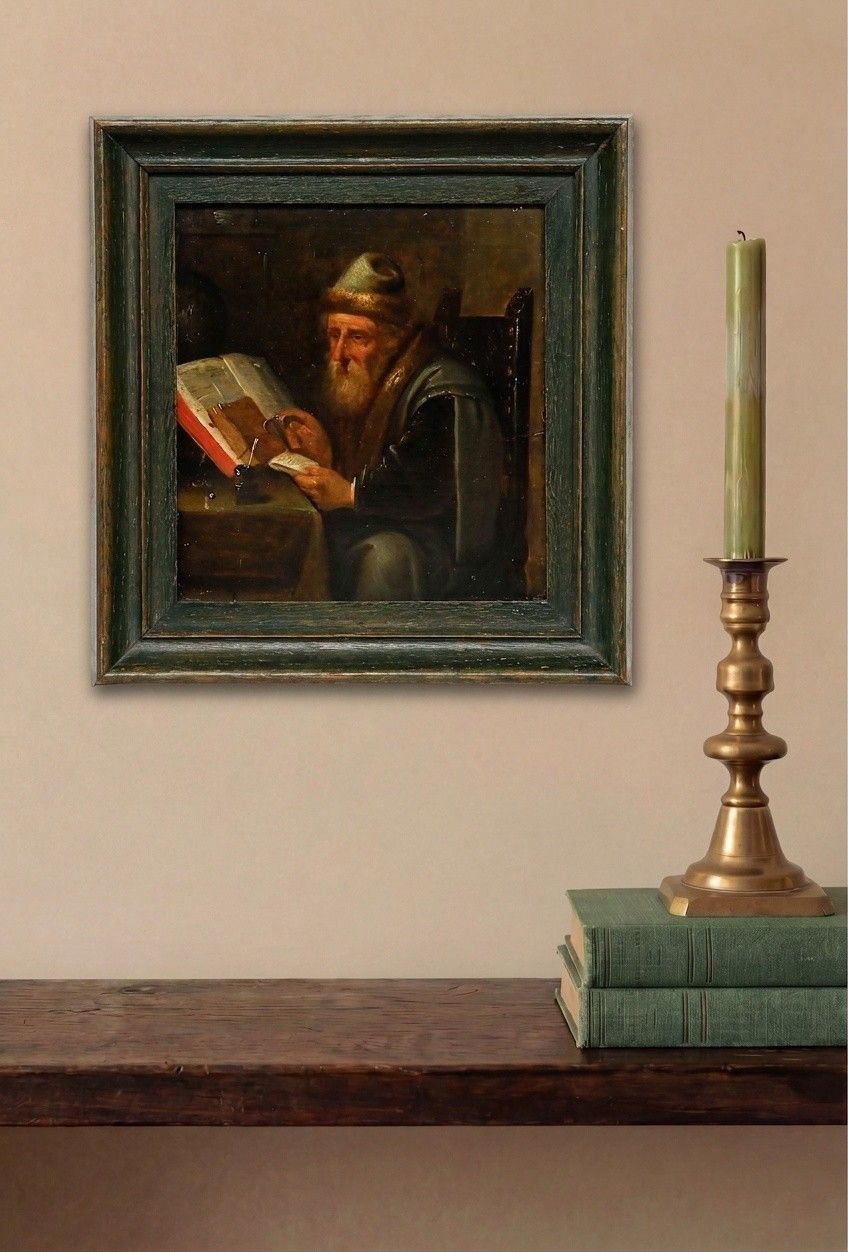 After David Teniers (1610 1690) 19th Century Oil, A Philosopher In His Study photo for sale