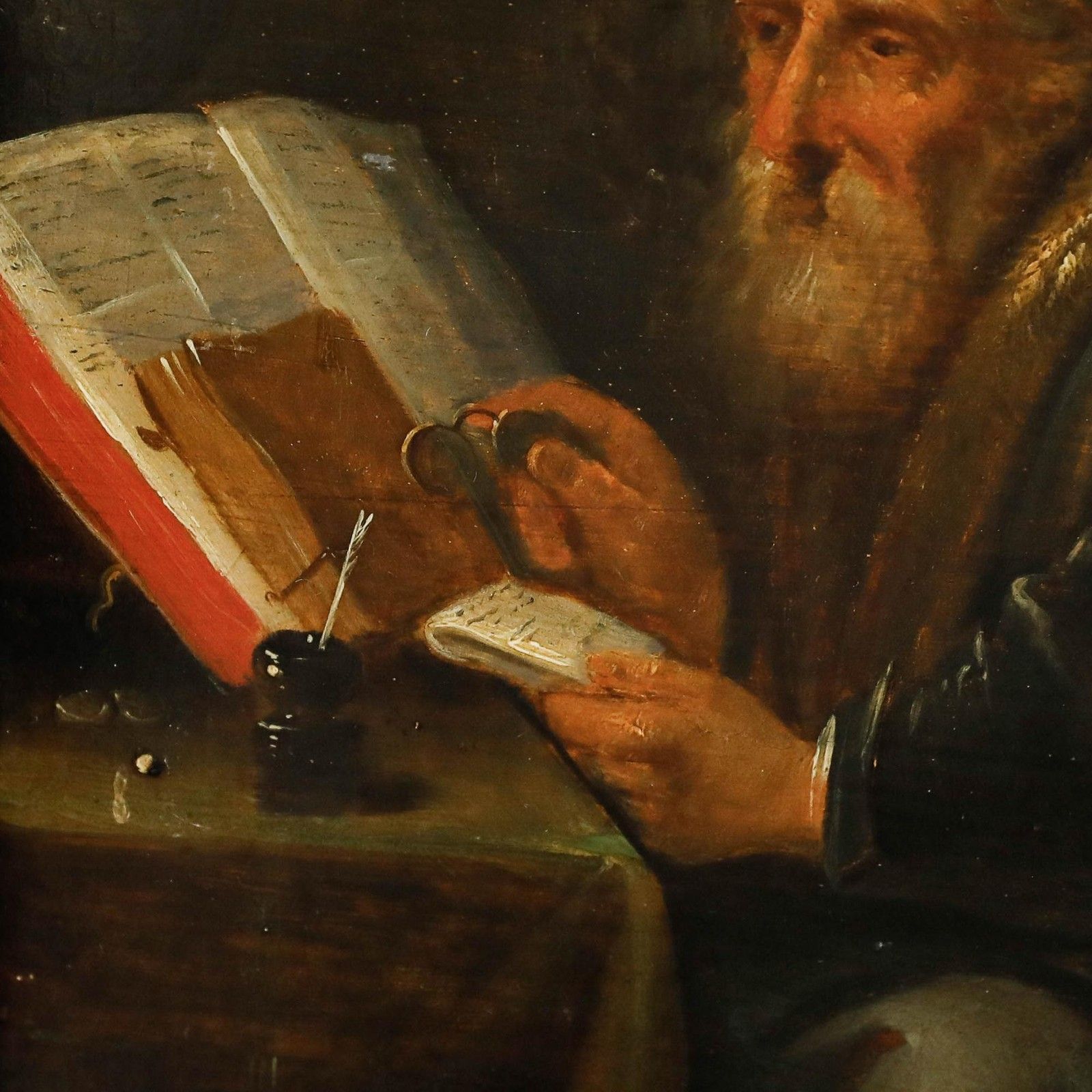After David Teniers (1610 1690) 19th Century Oil, A Philosopher In His Study photo vinterior