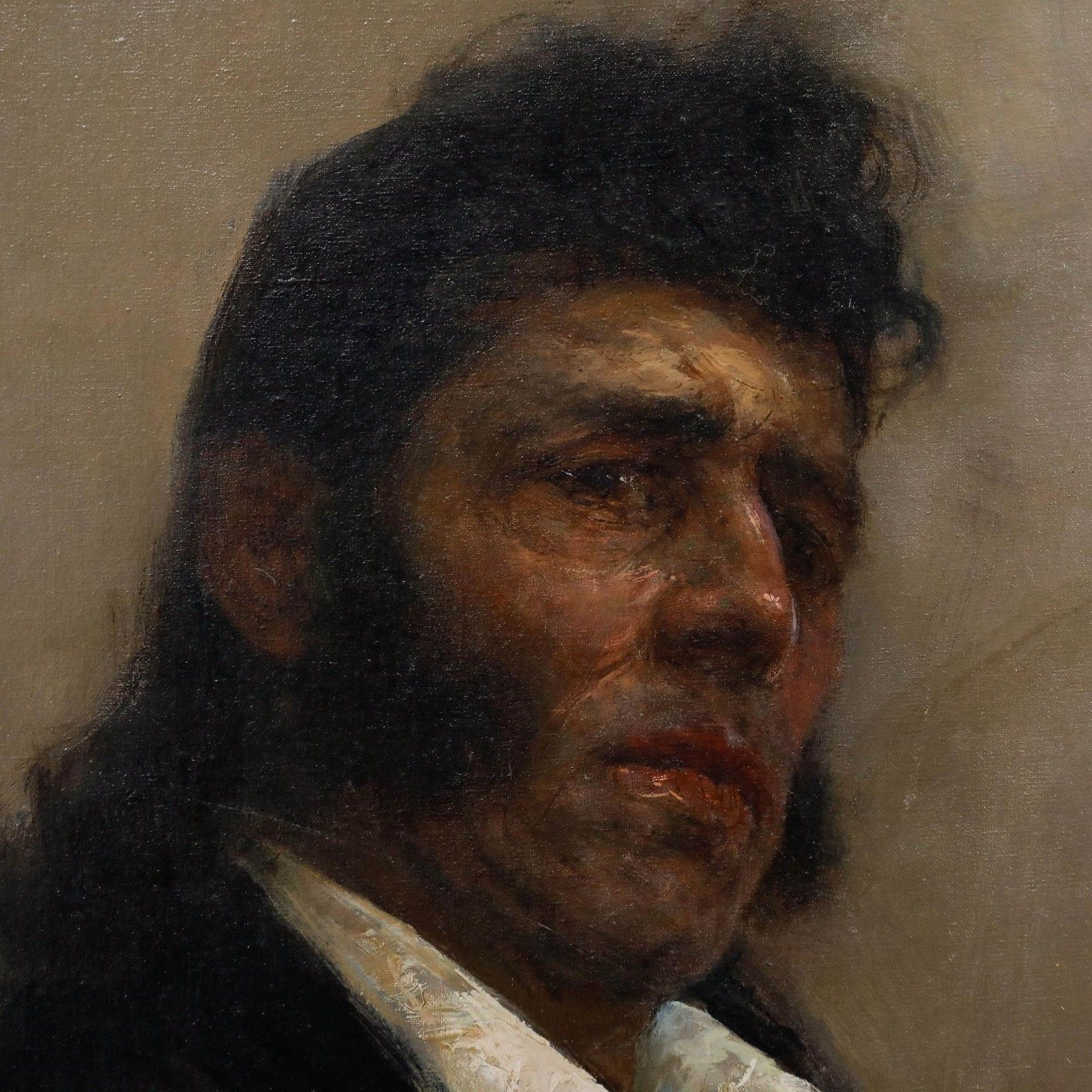 photo furniture Giacomo Moretti (1939) 20th Century Oil, Portrait Of Santiago Torres
