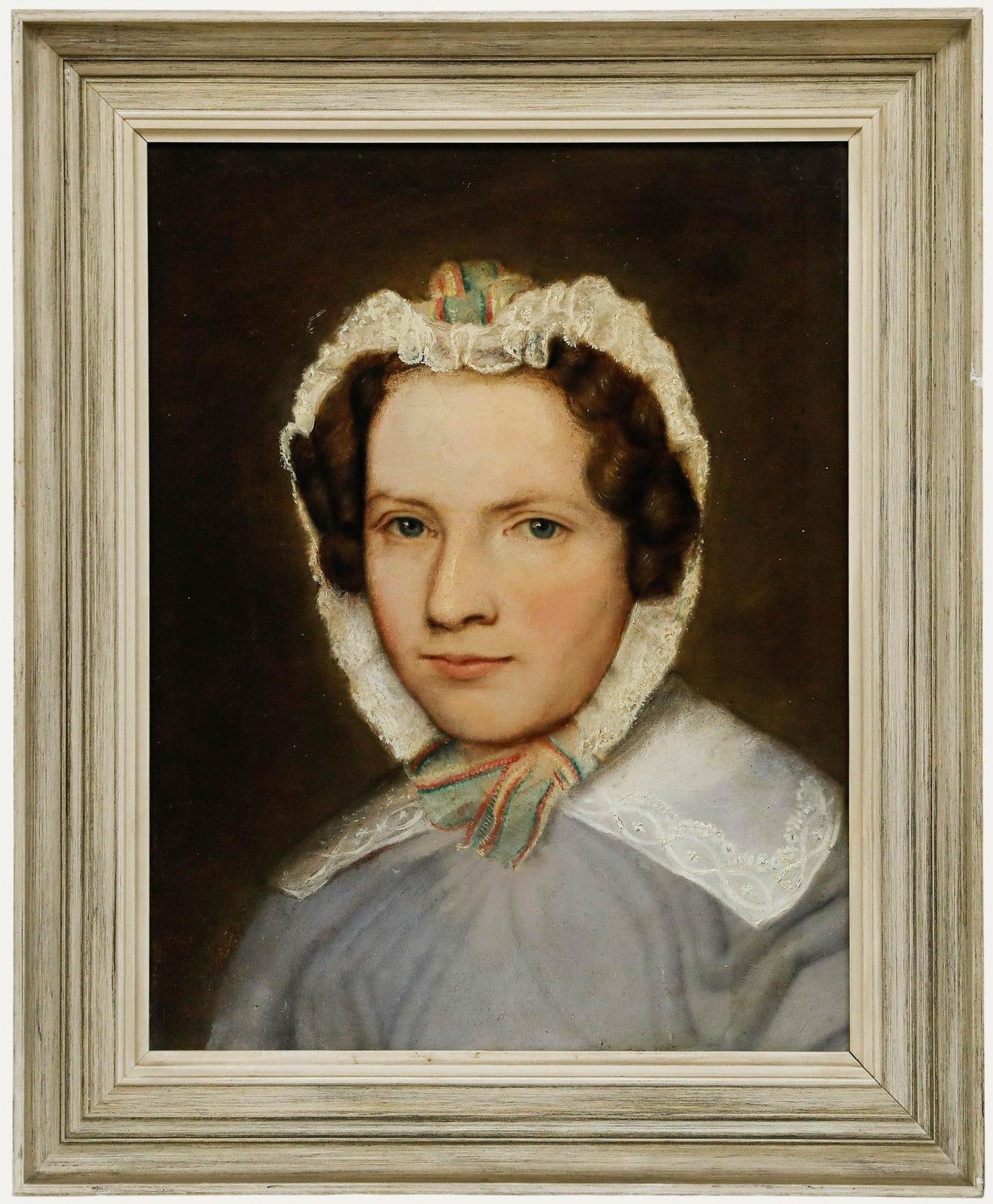 Framed 19th Century Oil Portrait Of A Lady