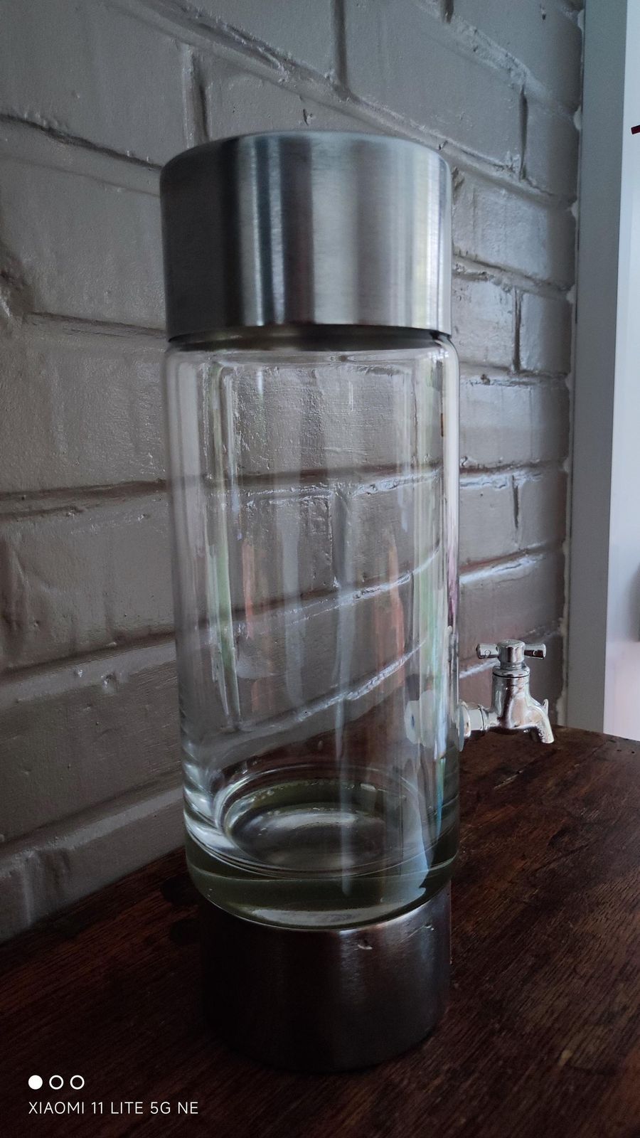 Woonaccessoires Franse Hedendaagse Absintfontein van Gelb Paris in Verzilverd Metaal & Geblazen Glas, Mid-Century Modern Barware photo