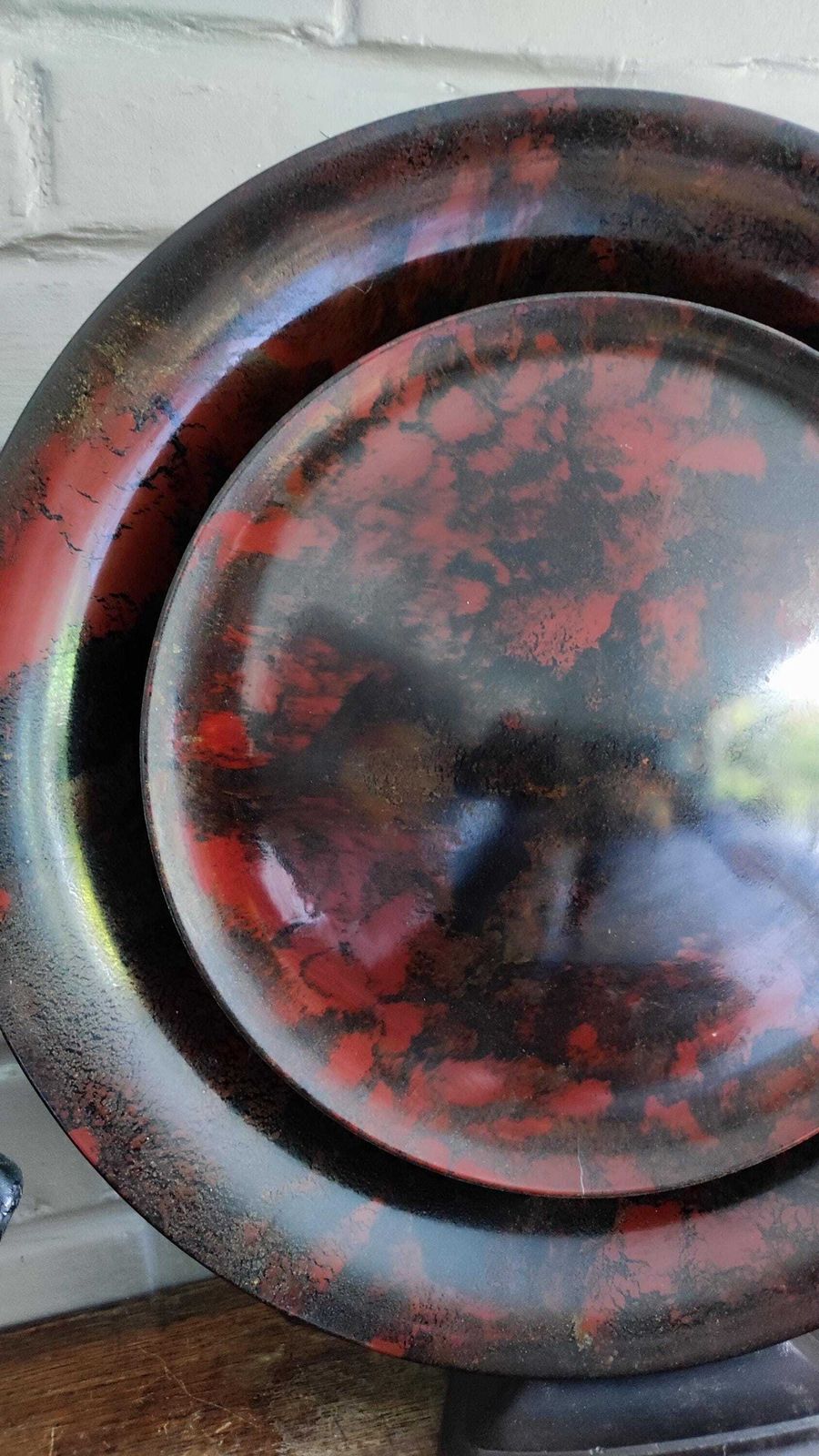 photo vinterior Haut-parleur en Bakélite noire et rouge Louis Kalff pour Philips, années 1930
