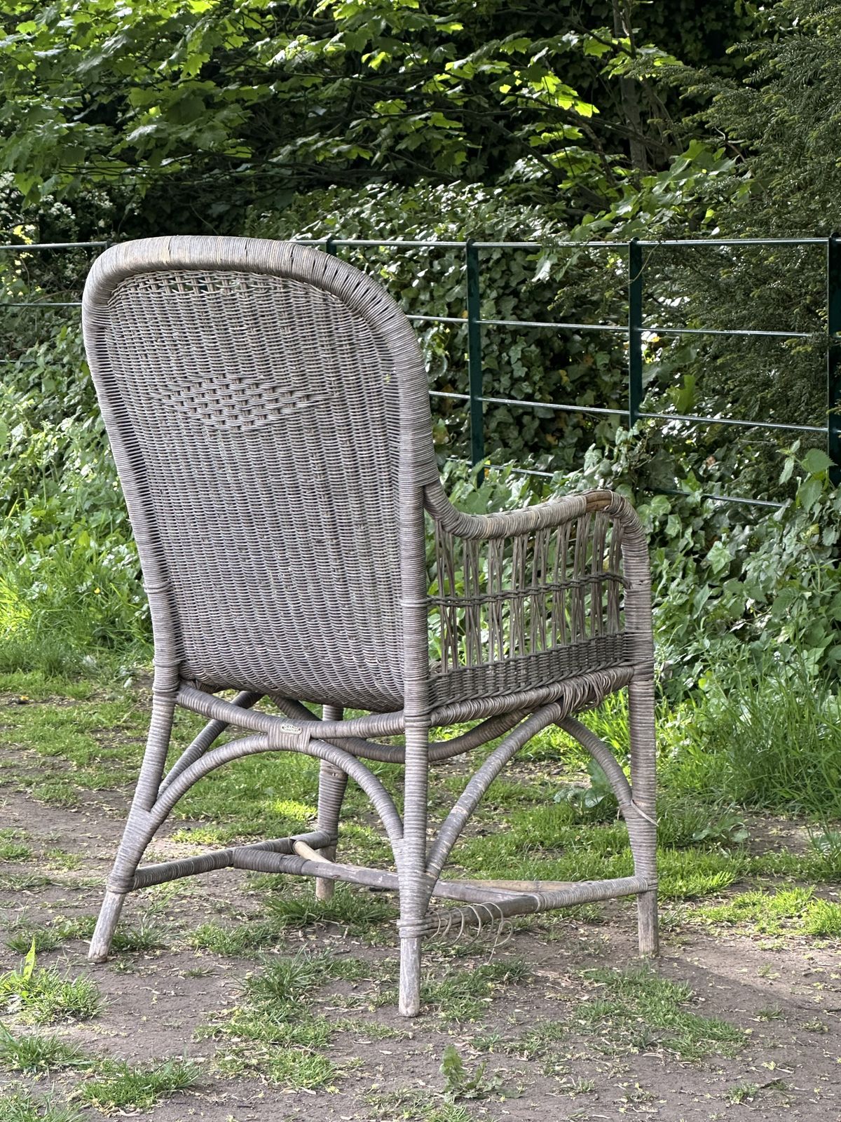 A Fine Handwoven Cane Armchair By Dryad Of Leicester, 1920's photo 110.0