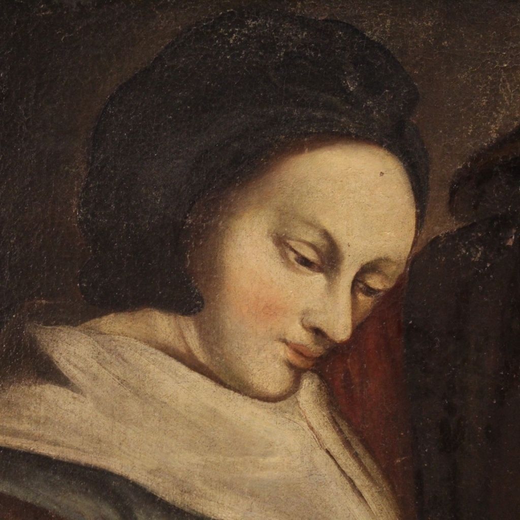 Antique Painting Oil On Canvas From The 18th Century photo buy