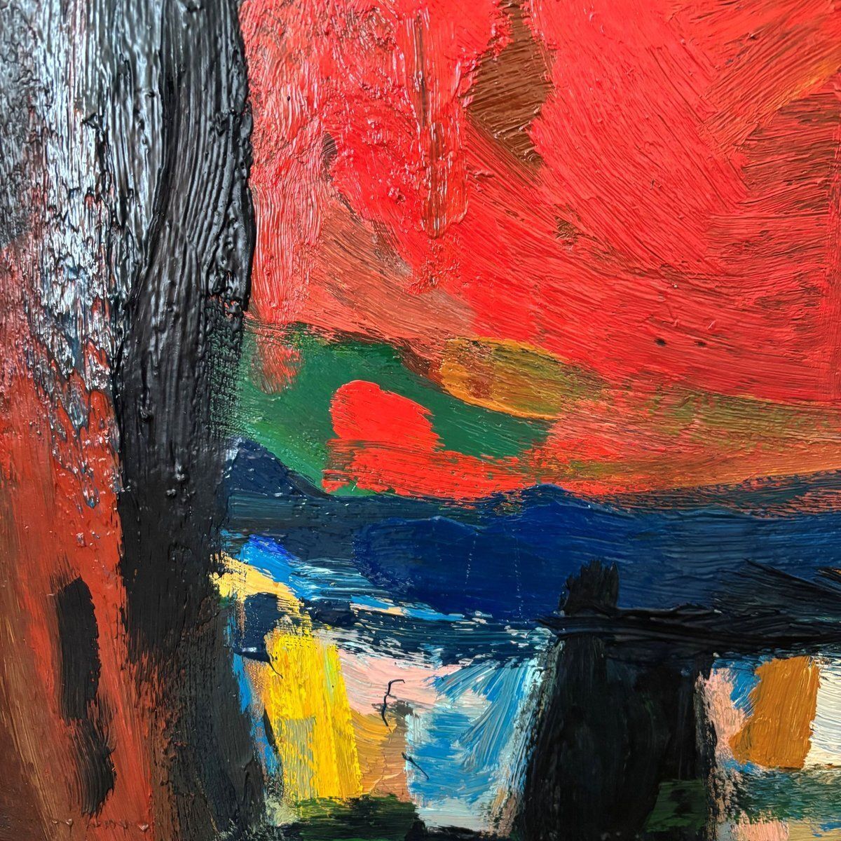 photo furniture A.R. Seidel, Jannie, Oil On Linen, 1960s 1970s