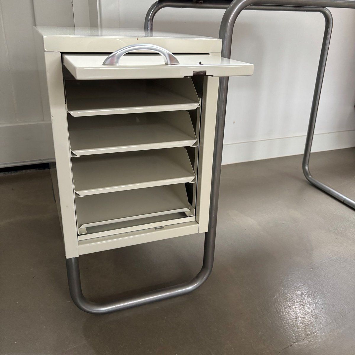 Mid Century Bauhaus Writing Table From Mauser Waldeck Gmbh, Germany, 1930s photo vinterior