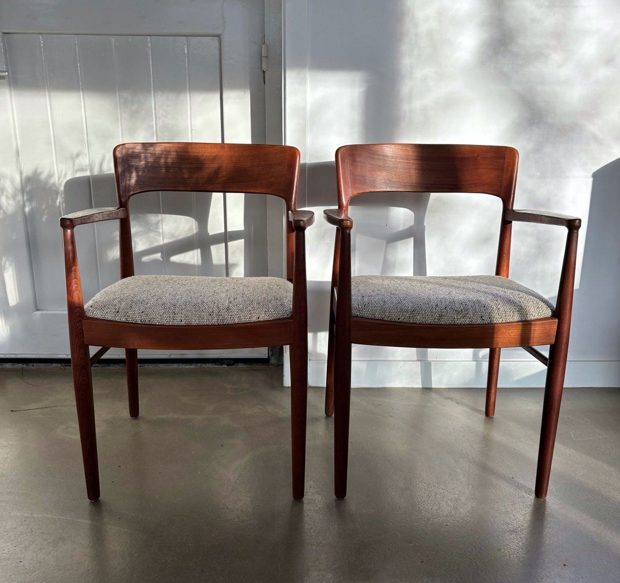 Armchairs By Henning Kjaernulf For Ks Mobler, Denmark, 1960s, Set Of 2 photo for sale