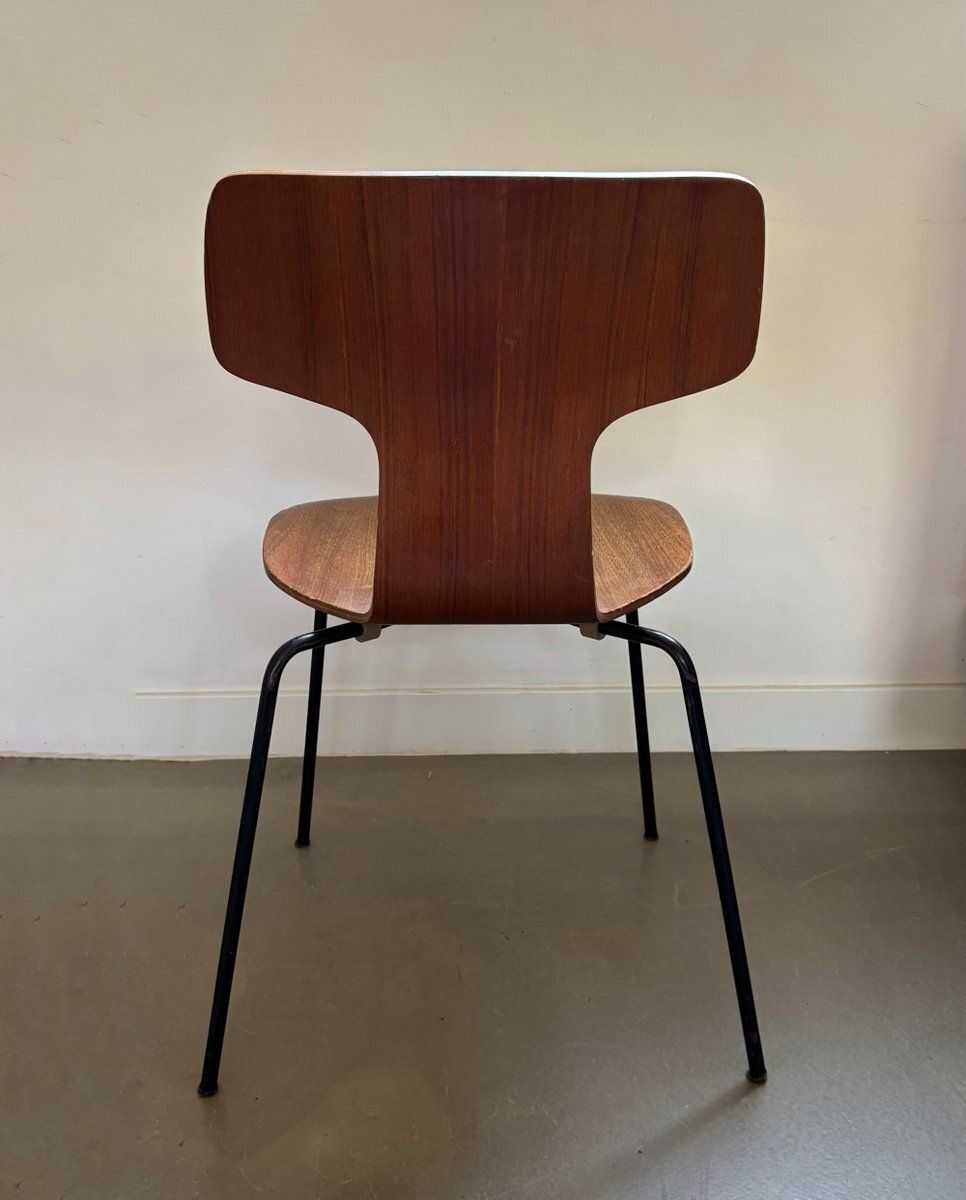Vintage Hammer Chairs By Arne Jacobsen For Fritz Hansen, 1969, Set Of 5 photo vintage