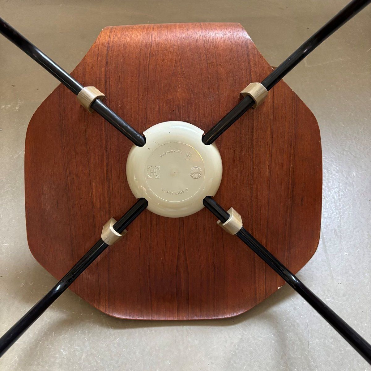 photo vinterior Vintage Hammer Chairs By Arne Jacobsen For Fritz Hansen, 1969, Set Of 5