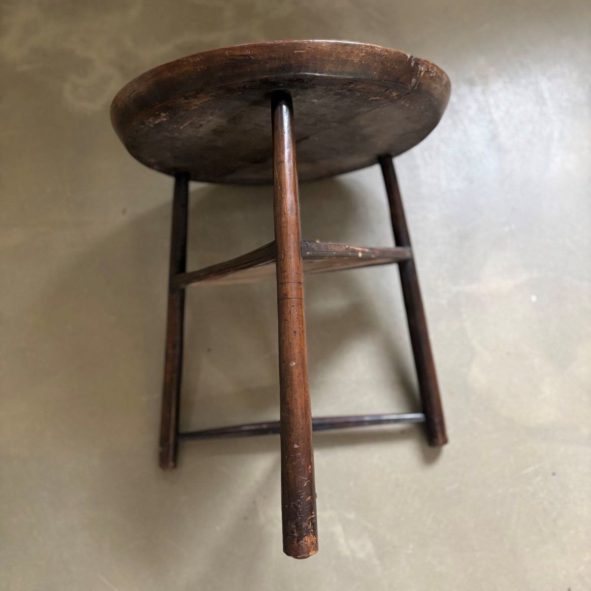 Antique Wooden Tripod Side Table, Late 18th Century photo vinterior