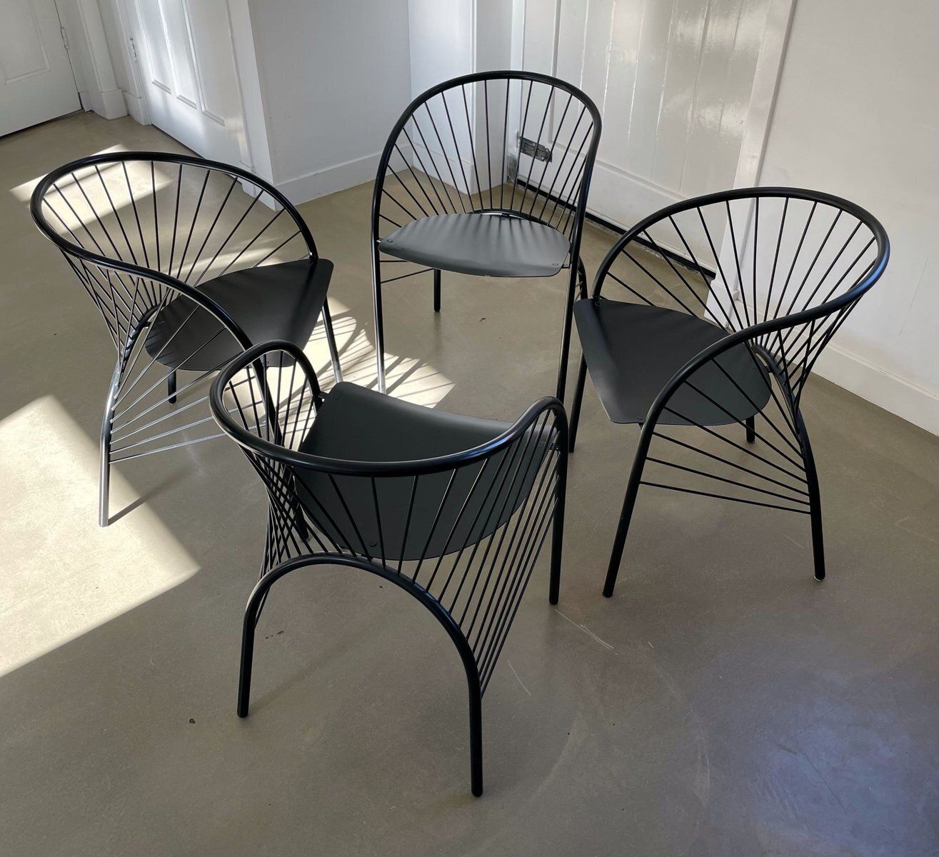 Lizzie Chairs By Regis Protiere For Paolo Pallucco, 1980s, Set Of 4 photo for sale