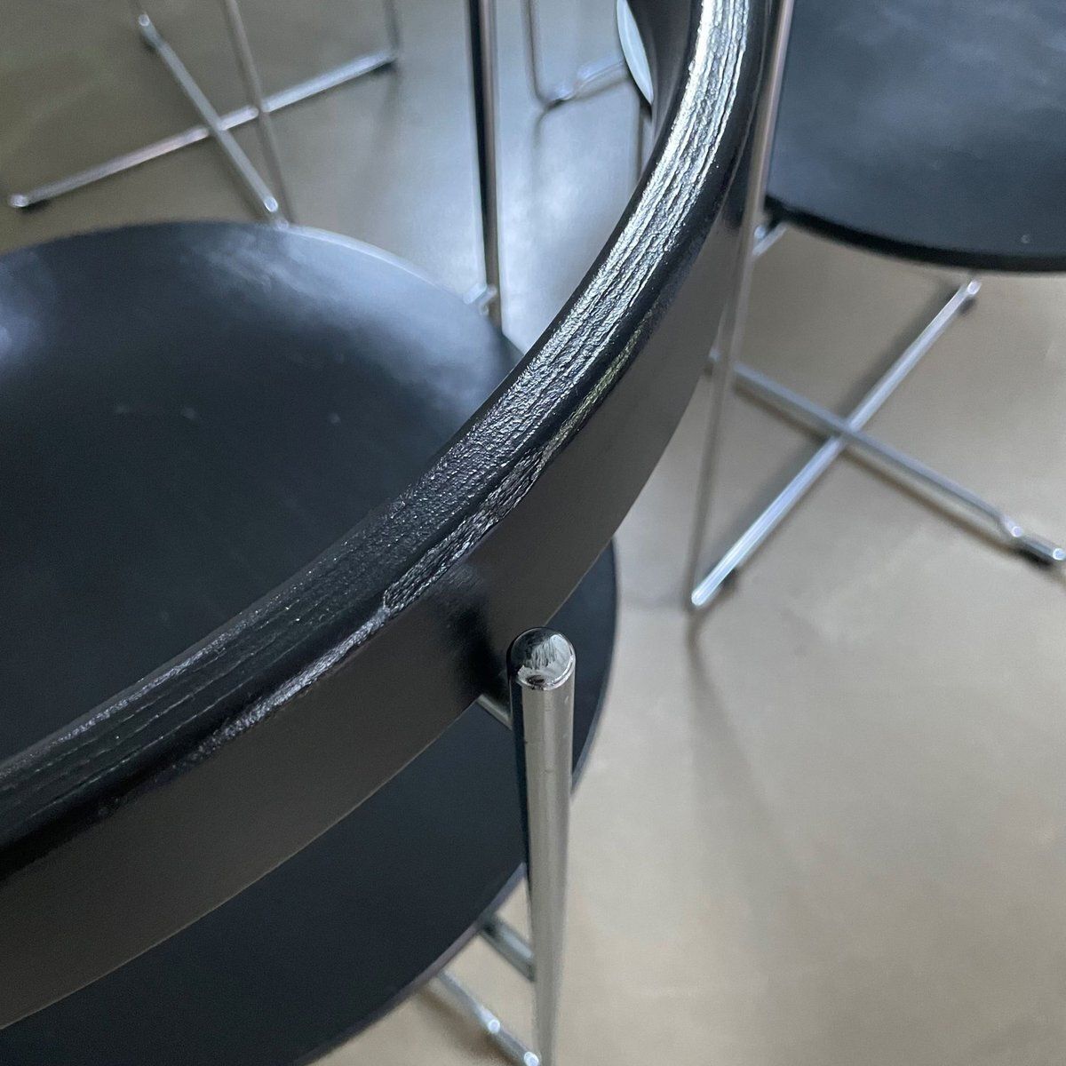 photo vintage Foldable Chairs Soley By Valdimar Harðarson For Kusch & Co, 1980s, Set Of 4
