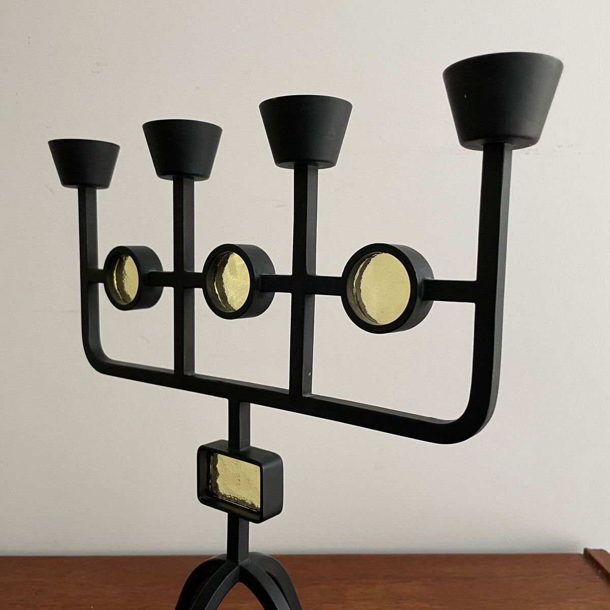 Swedish Candleholder By Erik Höglund And Gunnar Ander, 1960s photo Home Decor