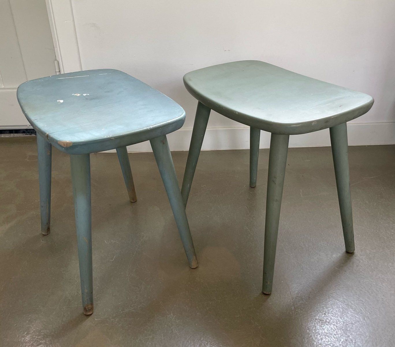 Set Of Palle Stools By Yngve Ekström For Stolab, Sweden, 1950s photo Furniture