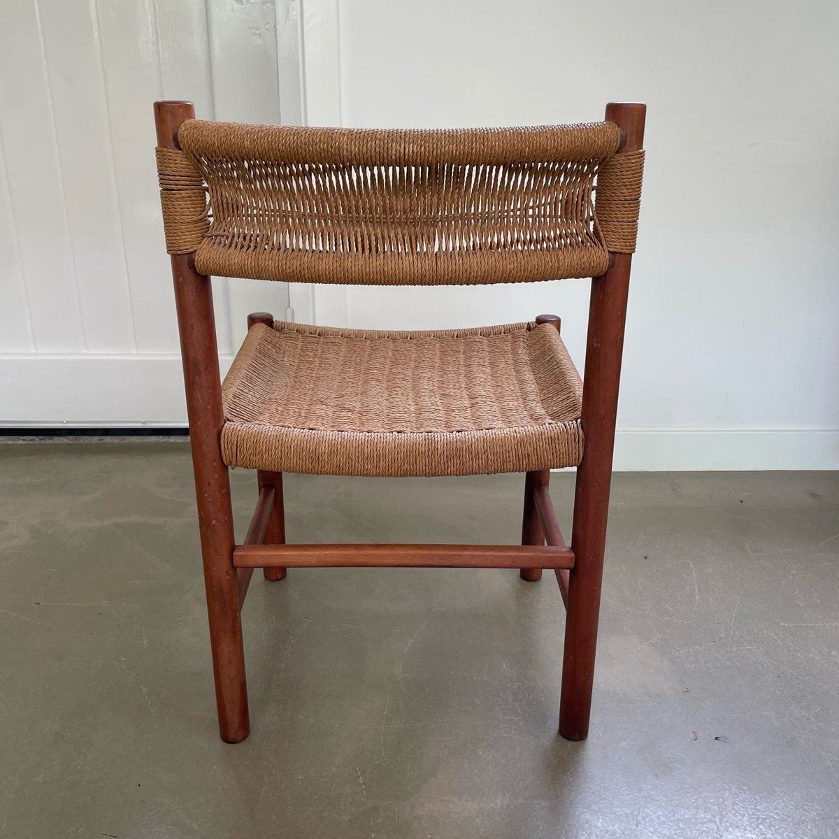 Chair With Papercord Seat And Backrest, 1950s photo Furniture