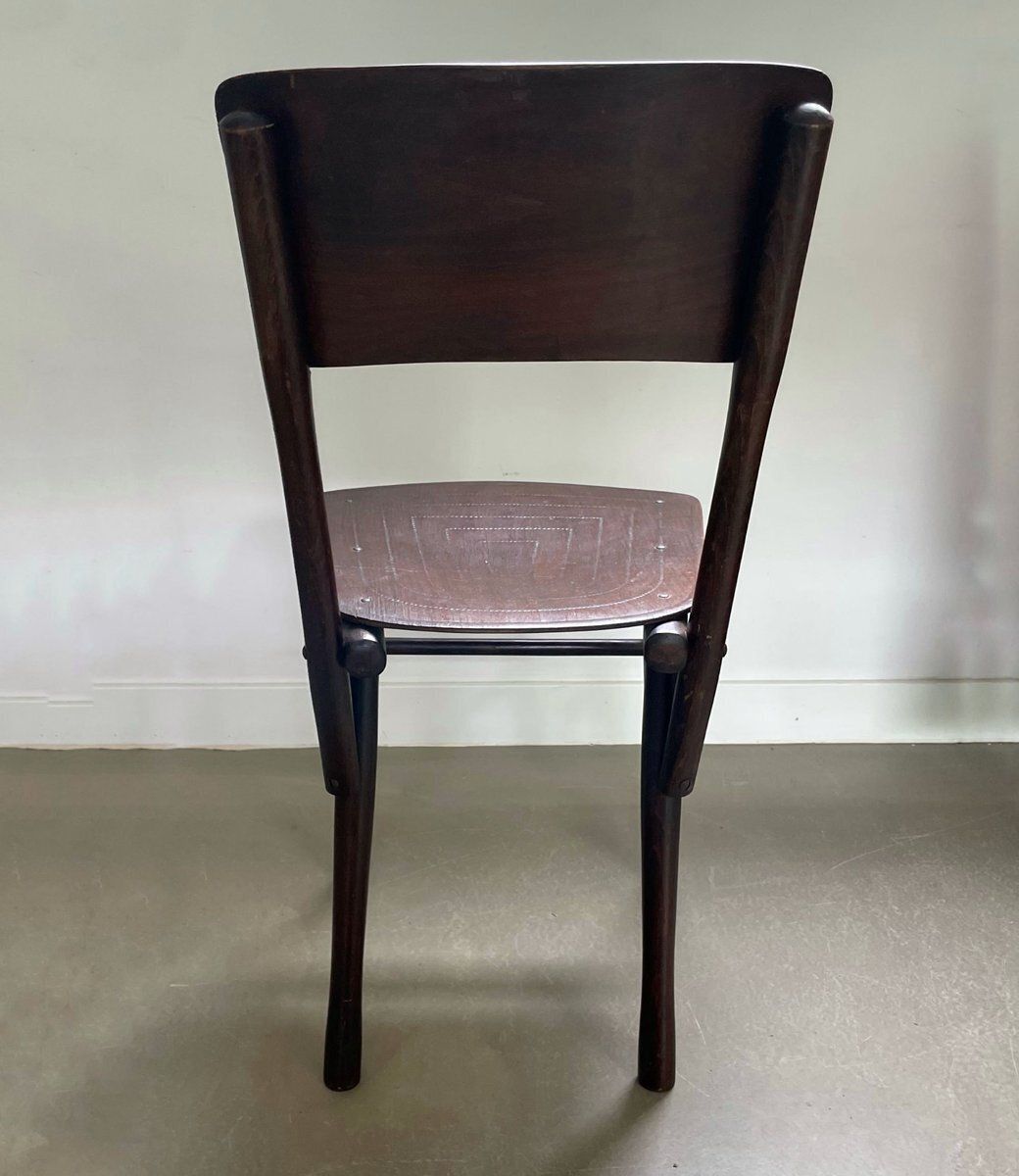 Wooden Bistro Chair From Jacob & Josef Kohn, 1930s photo 195.0