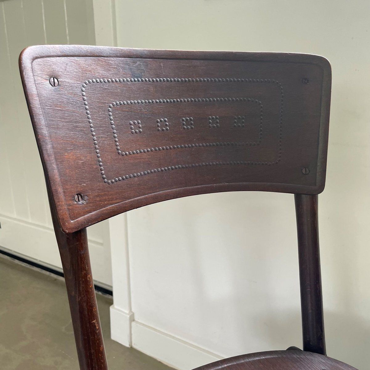 photo furniture Wooden Bistro Chair From Jacob & Josef Kohn, 1930s