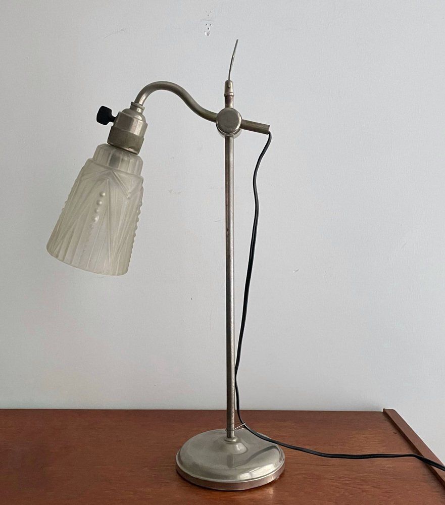 1st Half 20th Century Art Deco Desk Lamp, France, 1930s